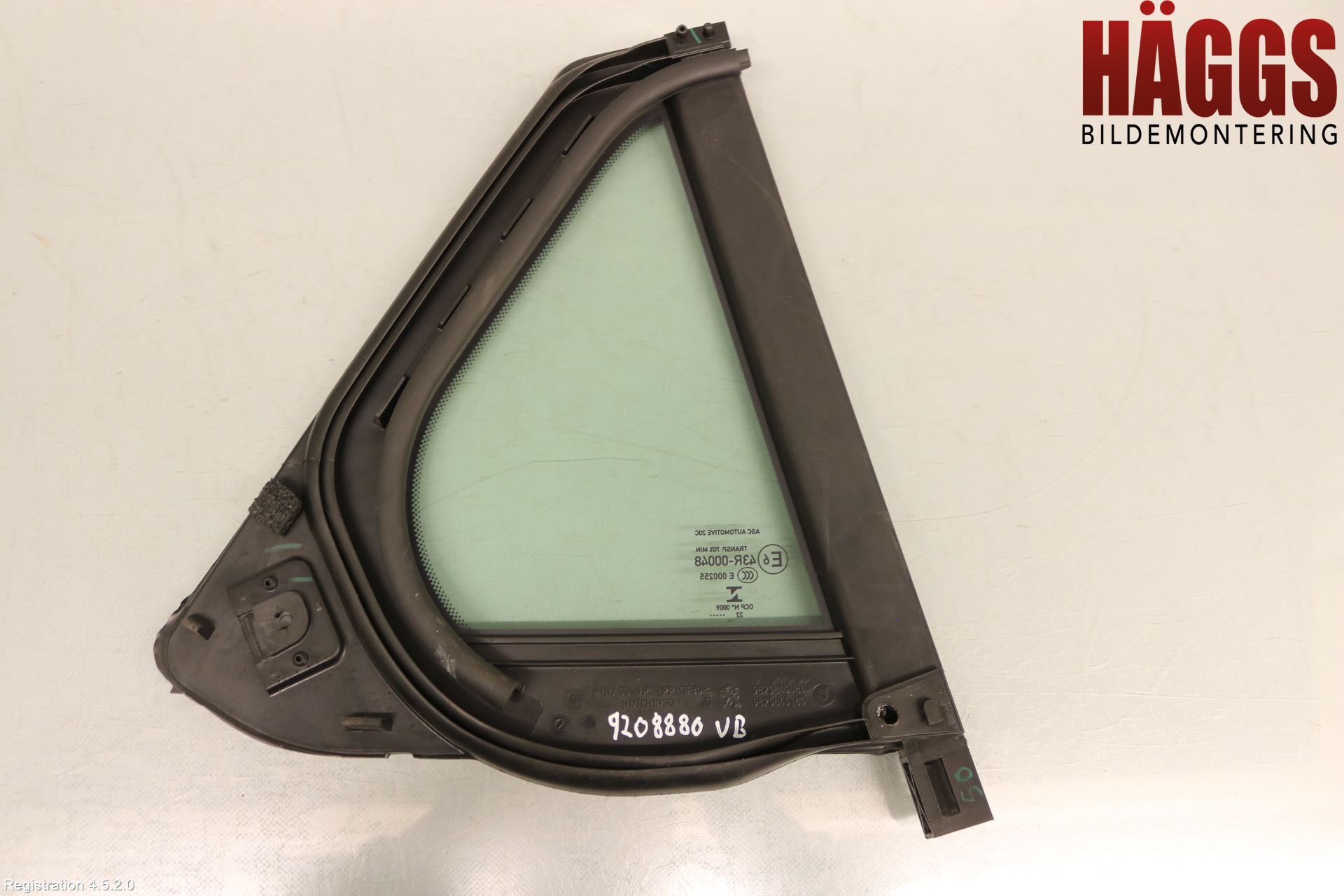 Peugeot 2008/E-2008 20- Dörruta Bak Lilla Vä