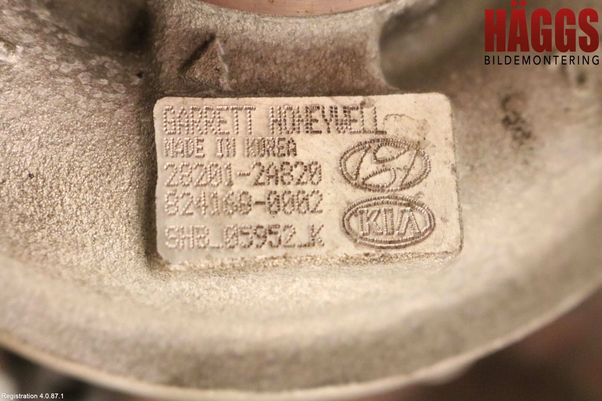 Kia SPORTAGE (SL) 11-15 Turboaggregat