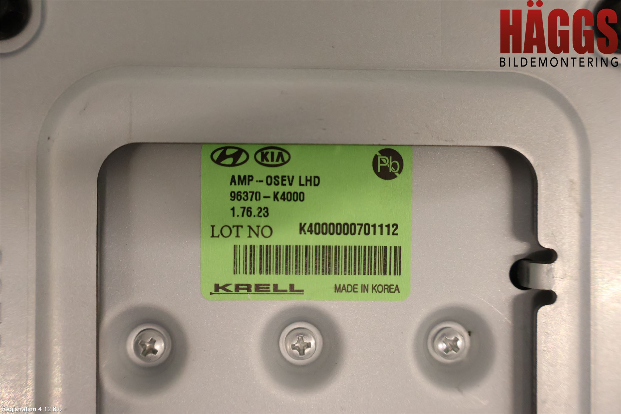 Hyundai KONA/ELECTRIC OS 18-23 Radio-Stereo Förstärkare