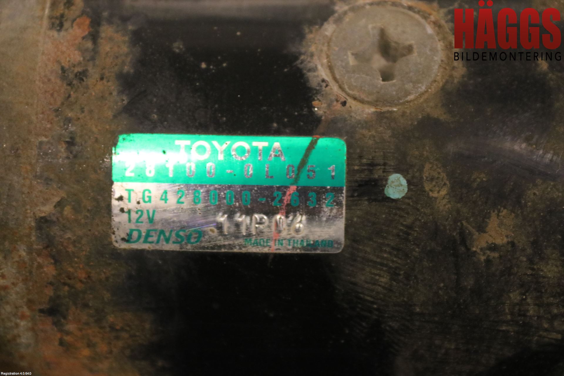 Toyota HILUX 05-16 Startmotor Diesel