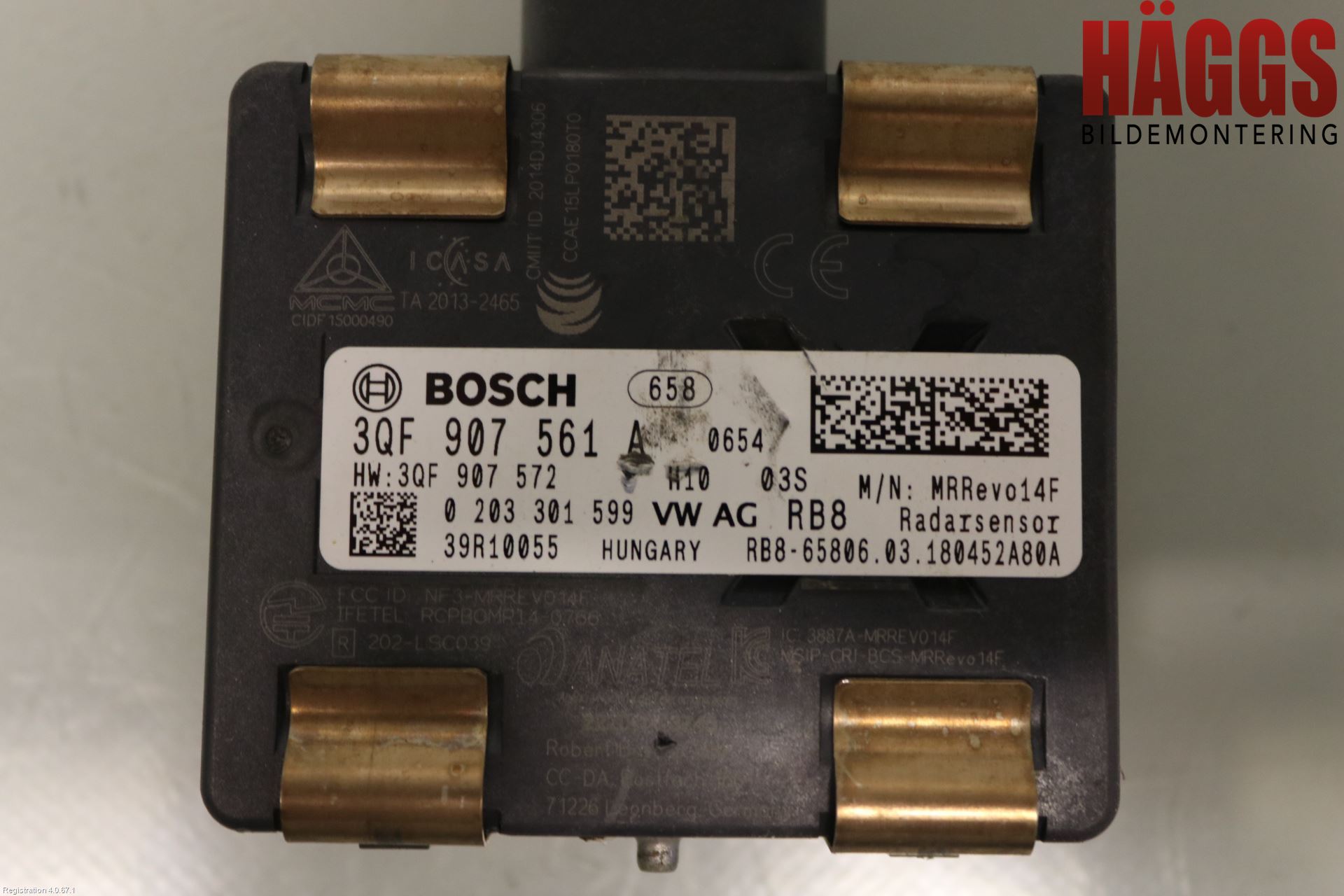 Volkswagen VW GOLF / E-GOLF VII 13-20 Sensor Övrigt