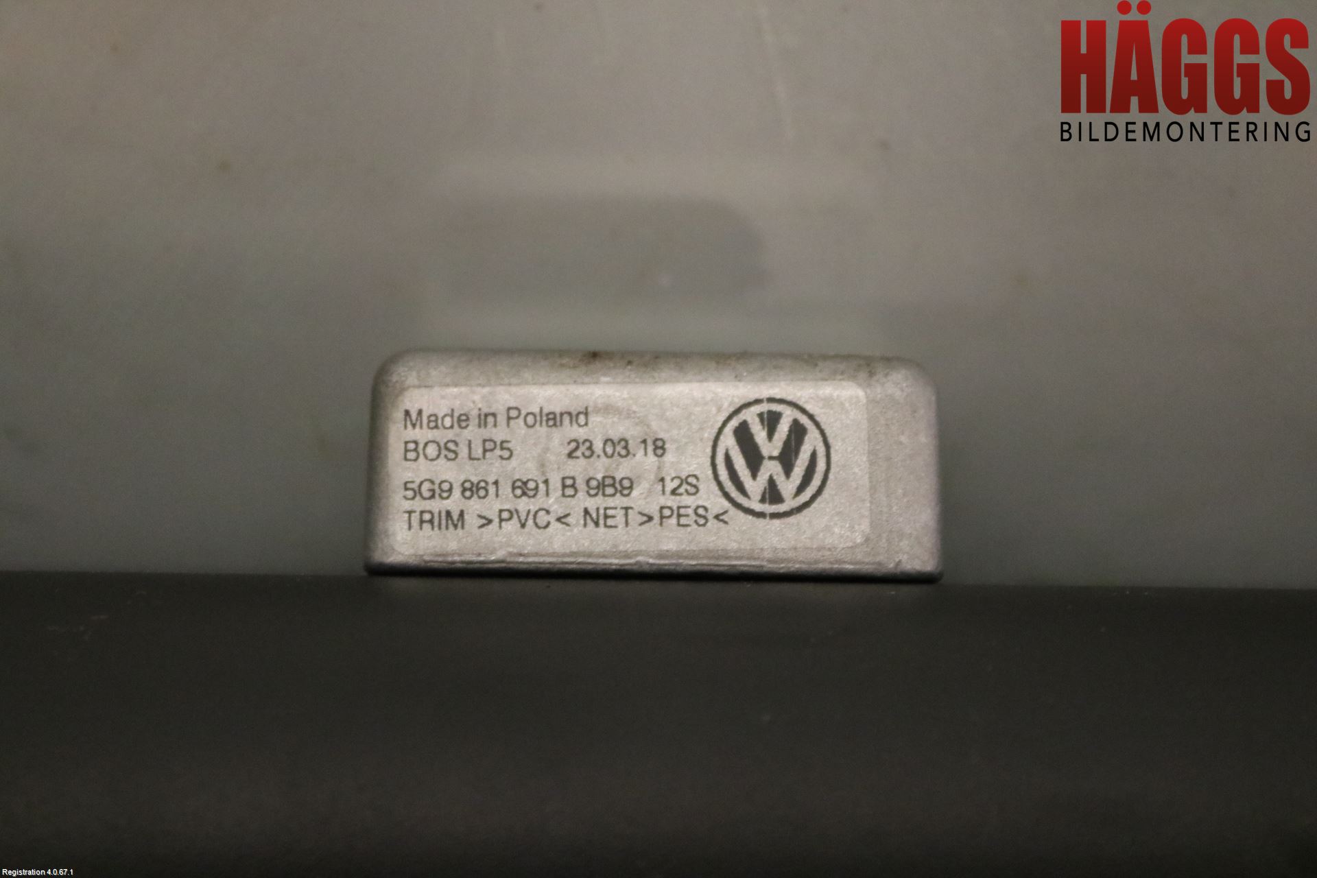 Volkswagen VW GOLF / E-GOLF VII 13-20 Lastnät