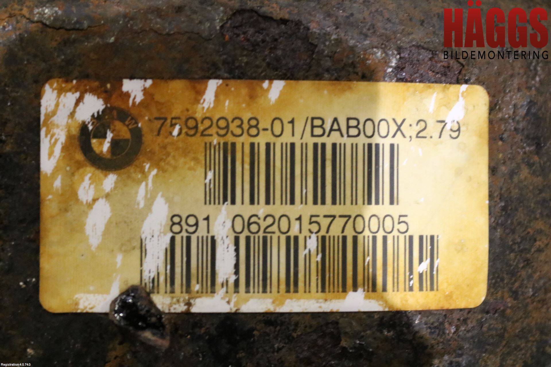 BMW X1 E84 10-15 Bakväxel-Diff