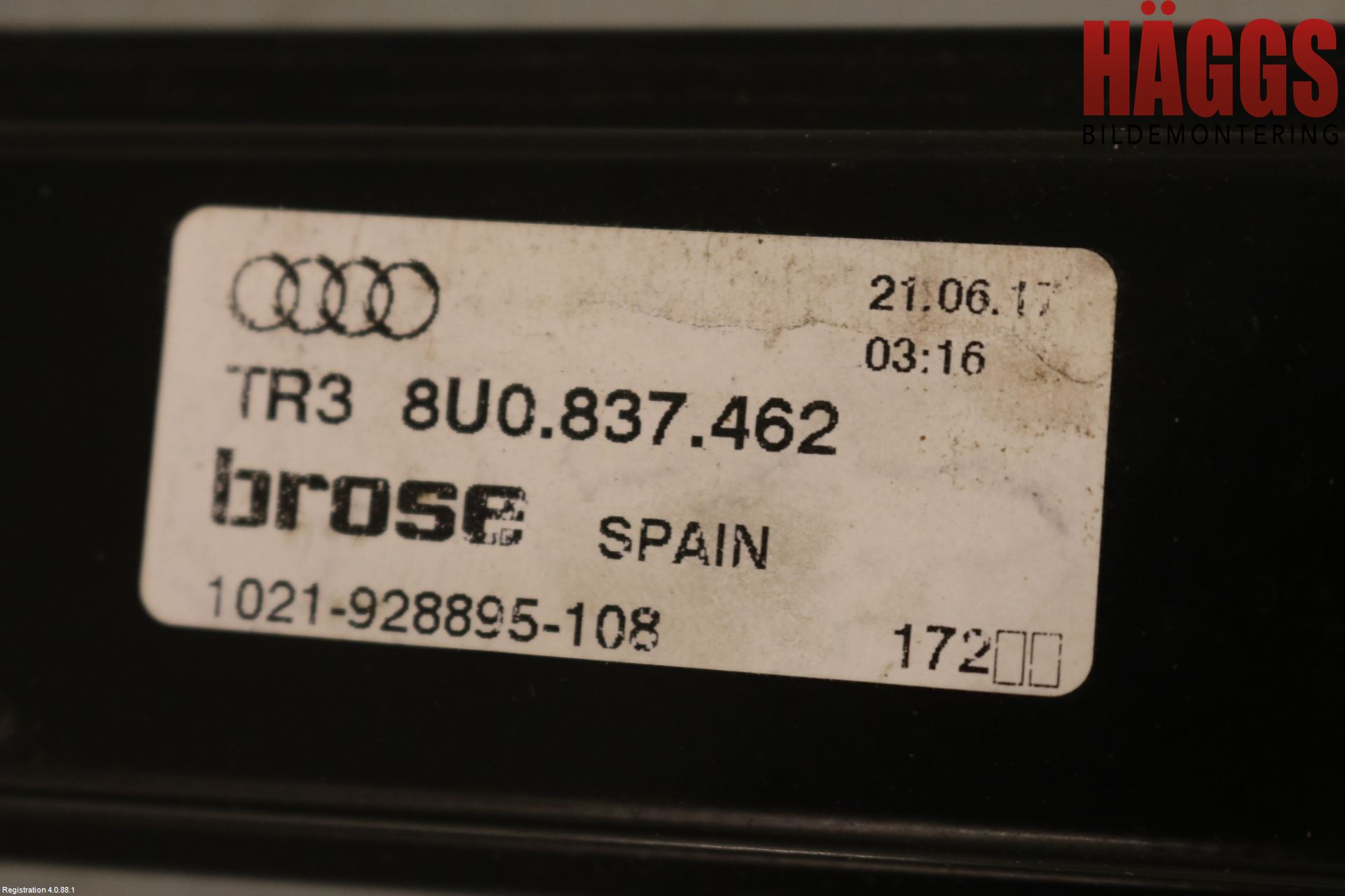Audi Q3 8U 12-18 Fönsterhissmekanism