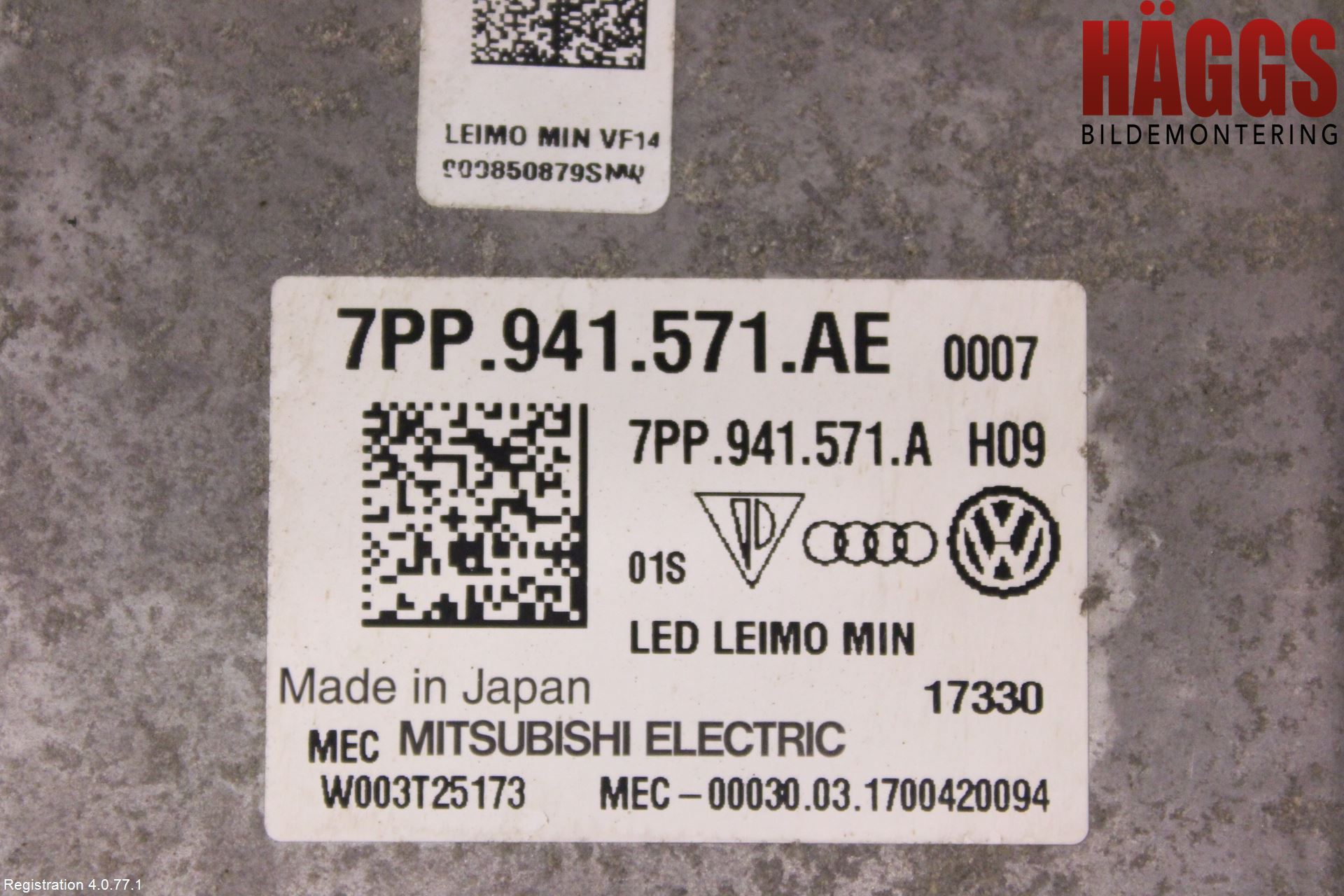 Volkswagen VW TRANSP/CARAVELLE (T6) 16-22 Styrenhet Strålkastare