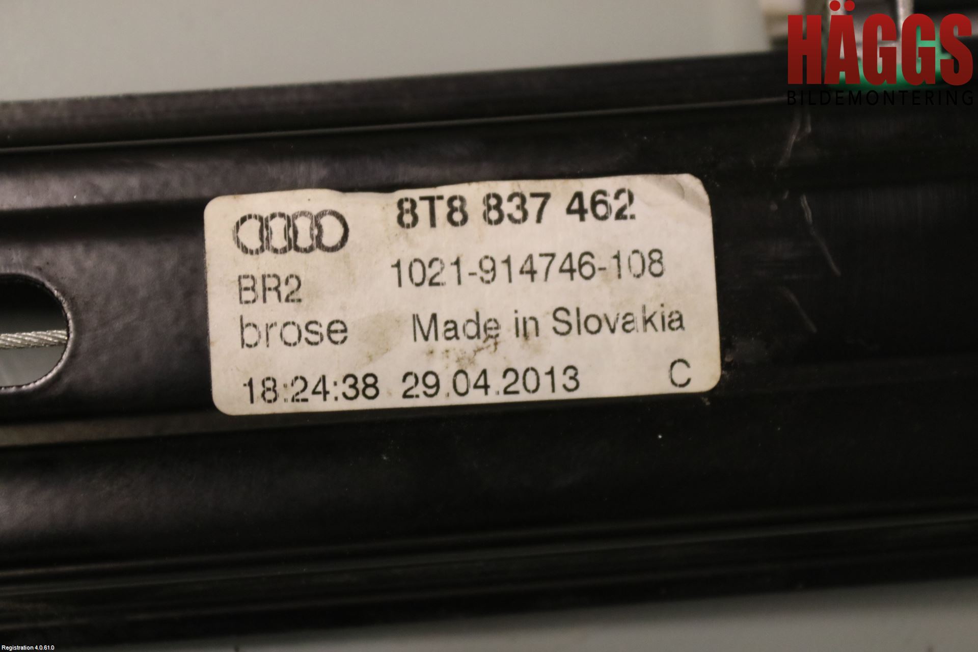 Audi A5 07-16 Fönsterhissmekanism