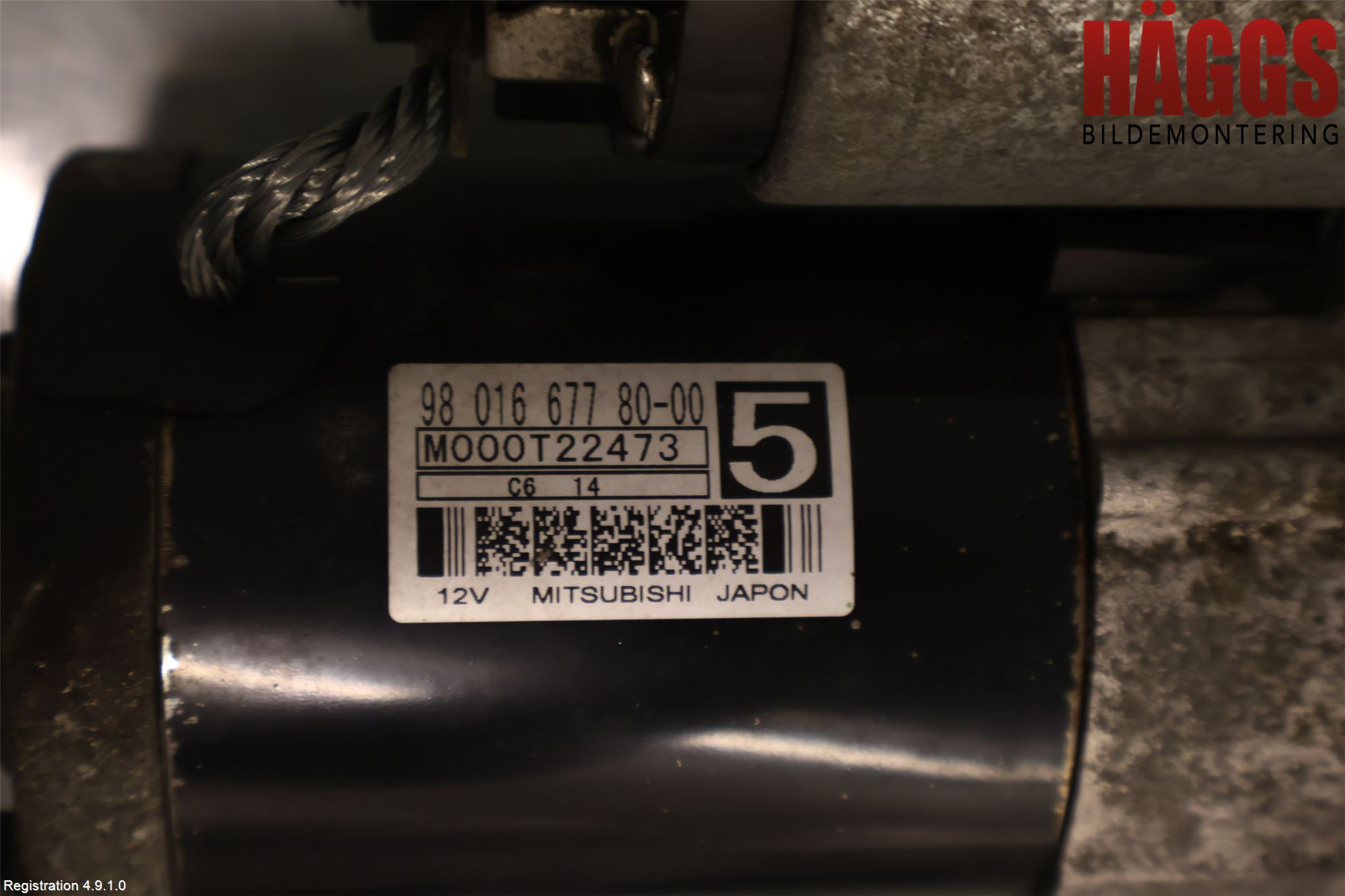 Citroen C4 PICASSO 14-18 Startmotor Diesel