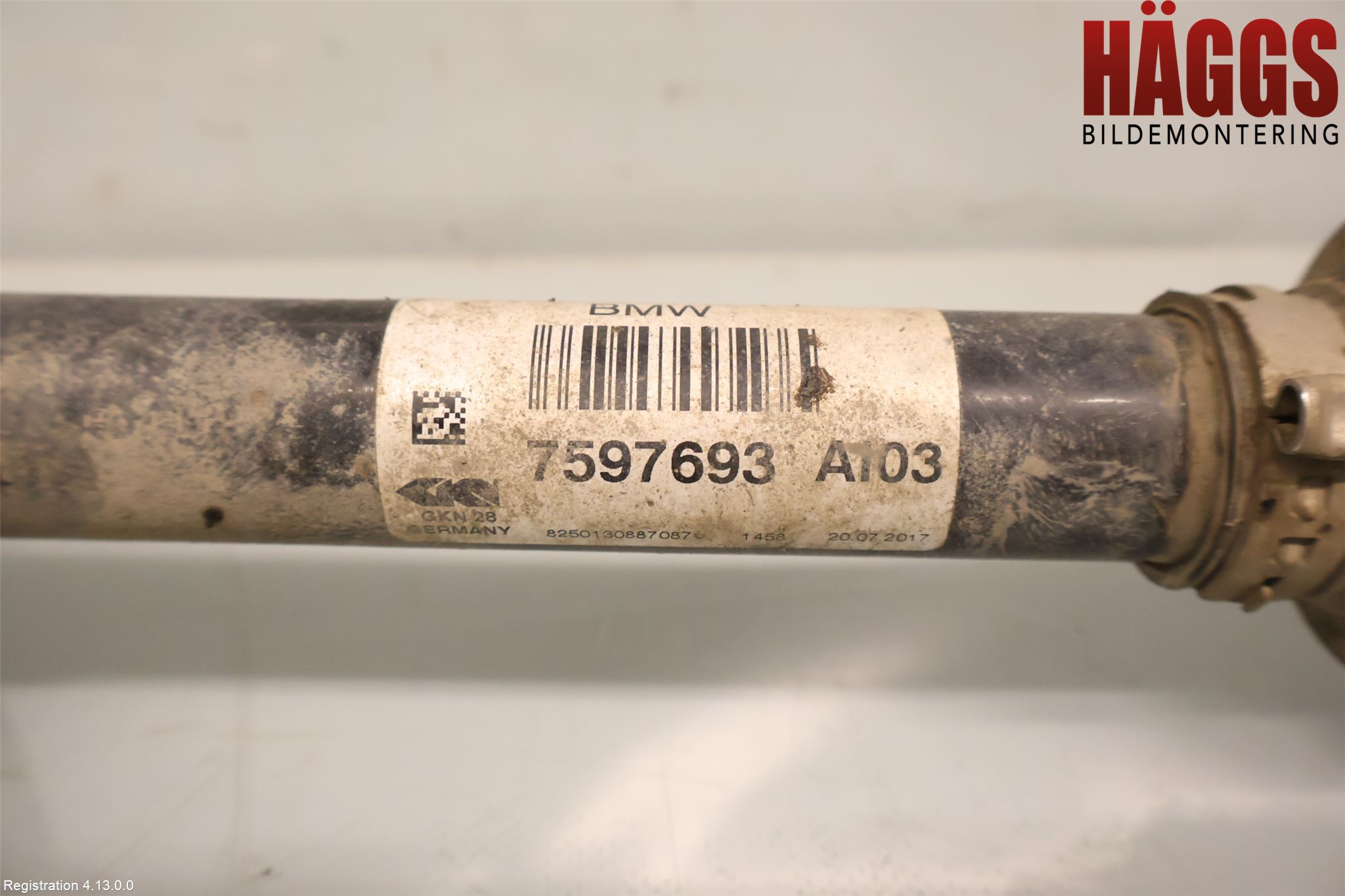 BMW 3 F30/F31/F80 12-19 Drivaxel Fram Vänster