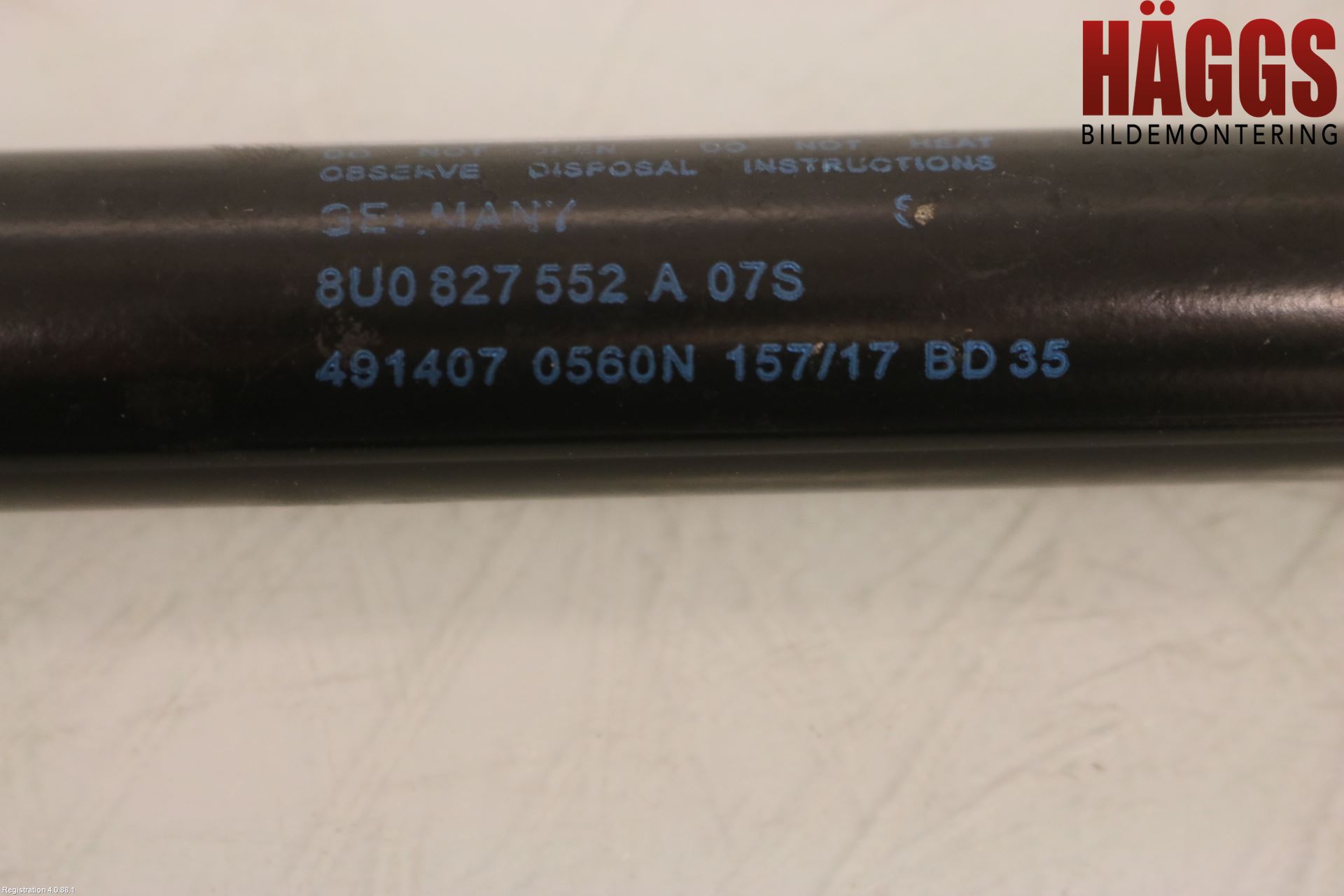 Audi Q3 8U 12-18 Gasfjäder Baklucka