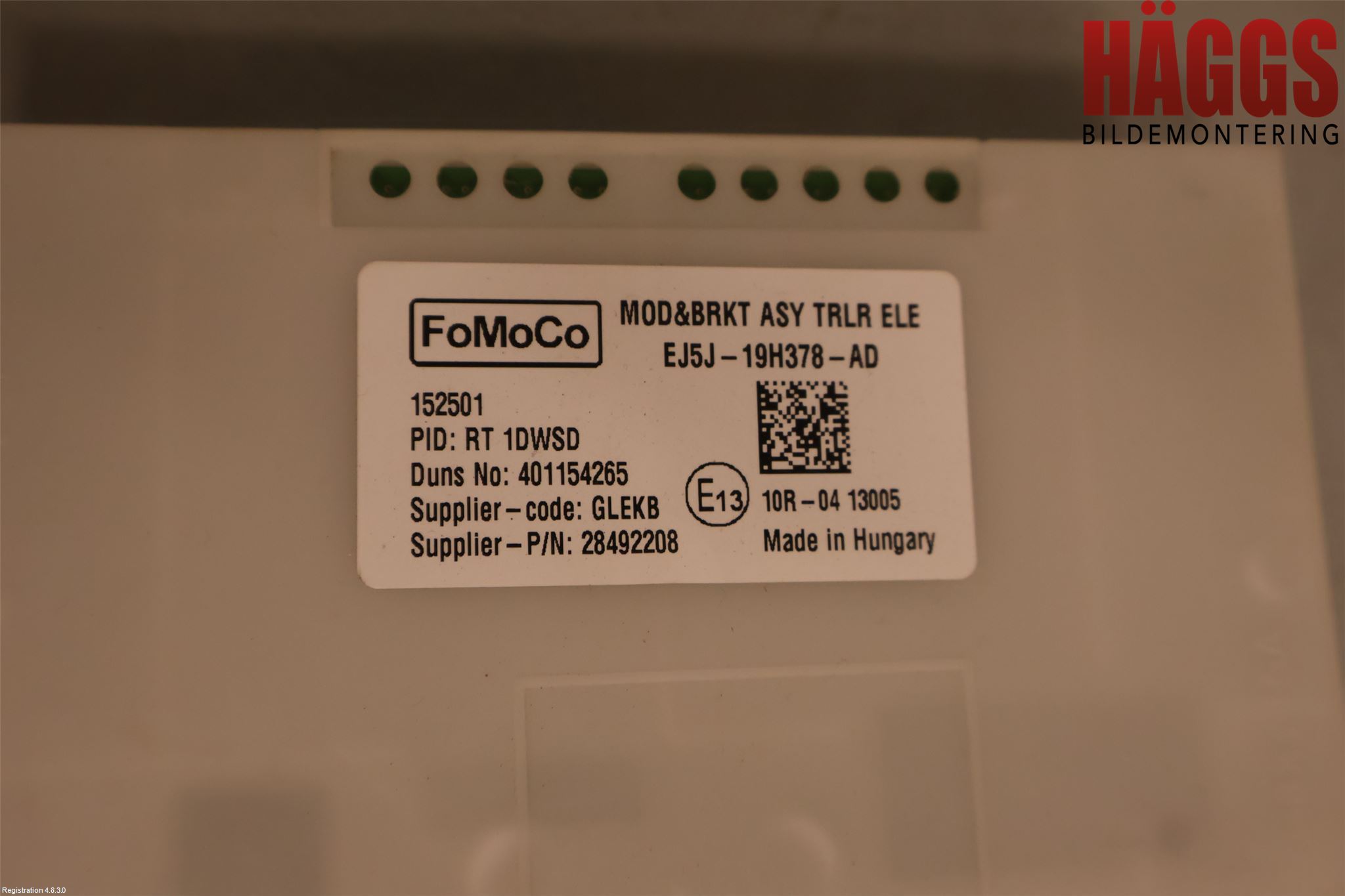 Ford KUGA 13-16 Styrenhet Dragkrok