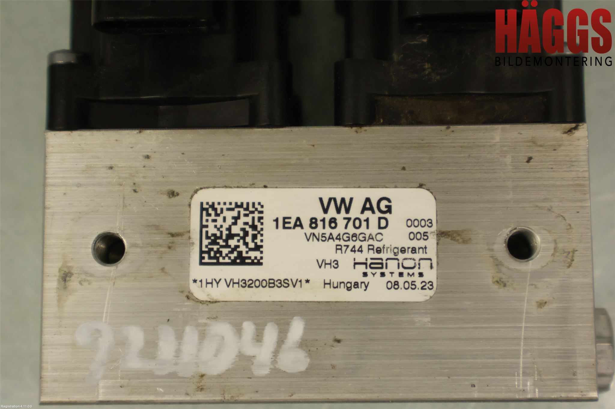 Audi Q4 E-TRON FZ 22- Värmeventil