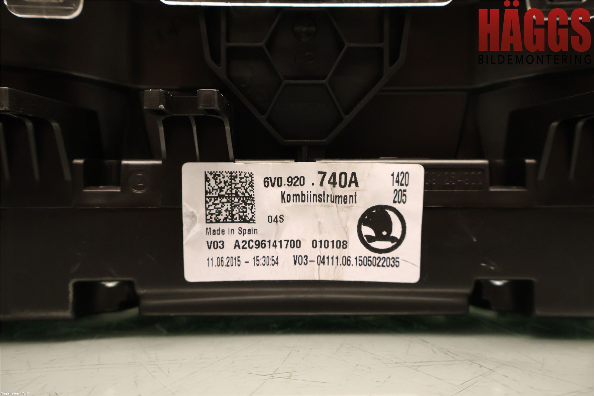 Skoda FABIA 15-21 Instrument Komb