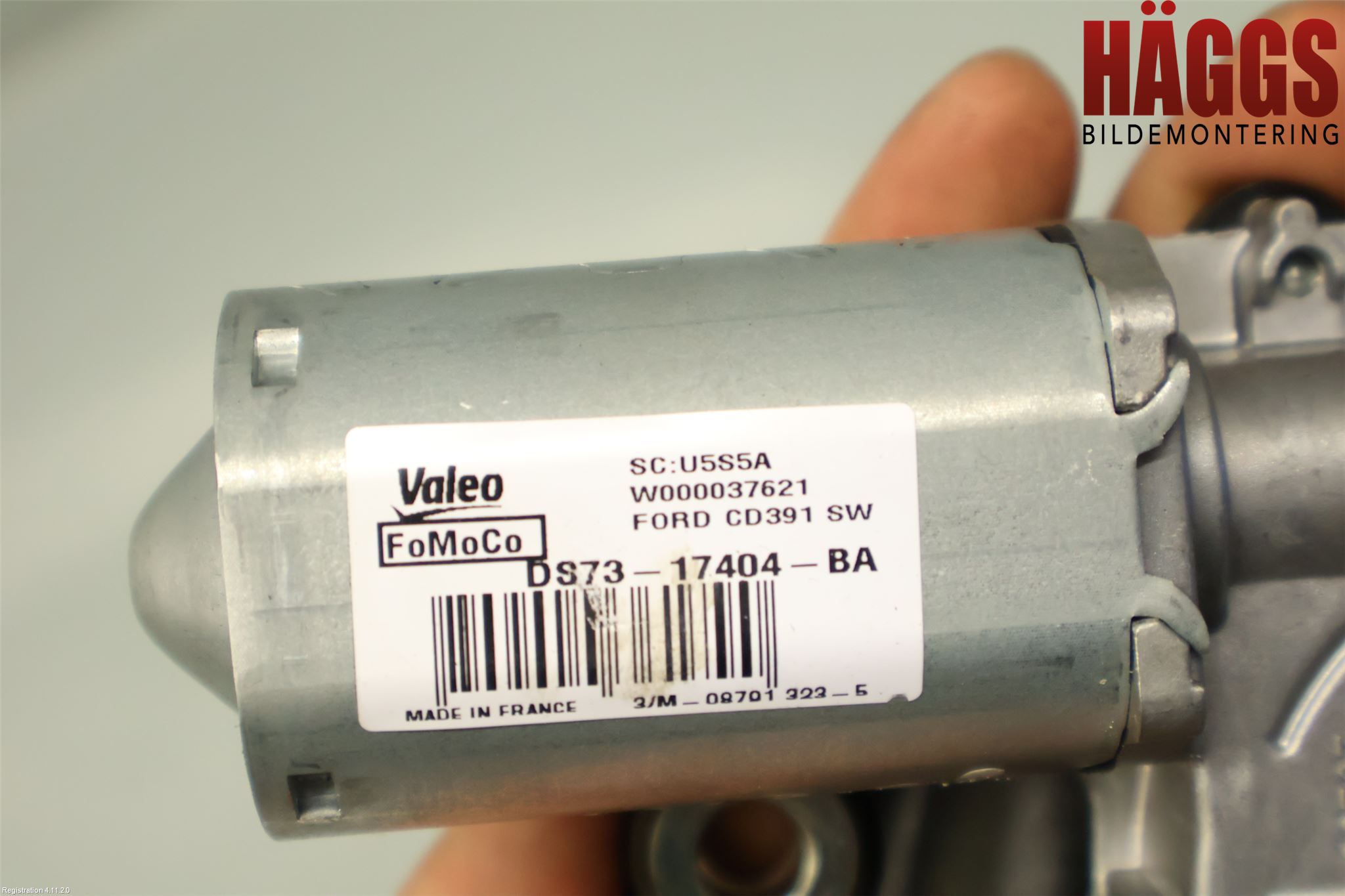 Ford MONDEO 15-22 Torkarmotor Baklucka