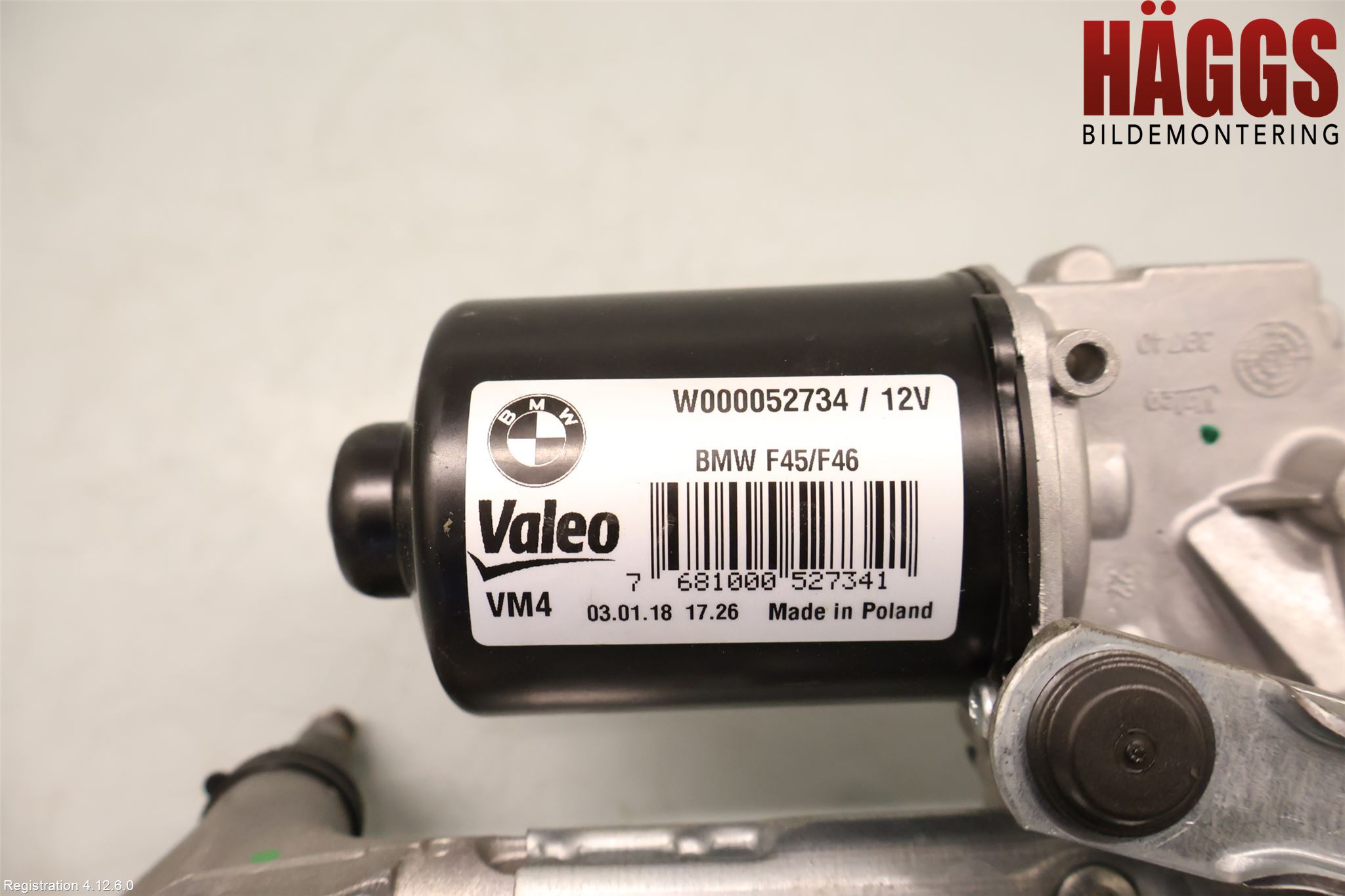 BMW 2 F45 Active Tourer 14-21 Torkarmotor Vindruta