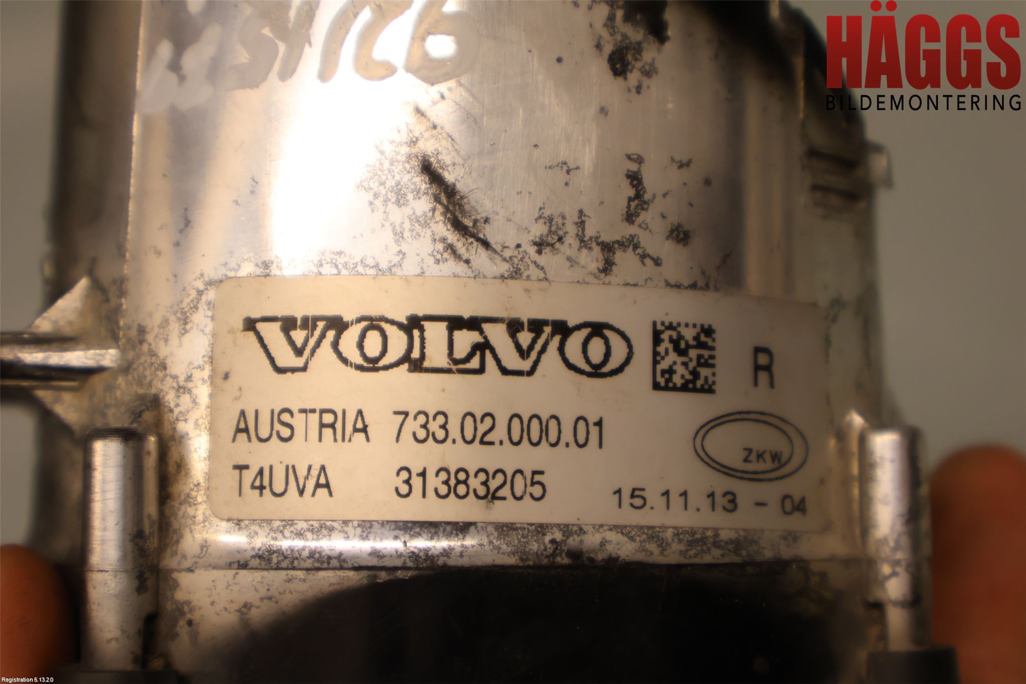 Volvo XC70 14-16 Dimljus-Varselljus Fram