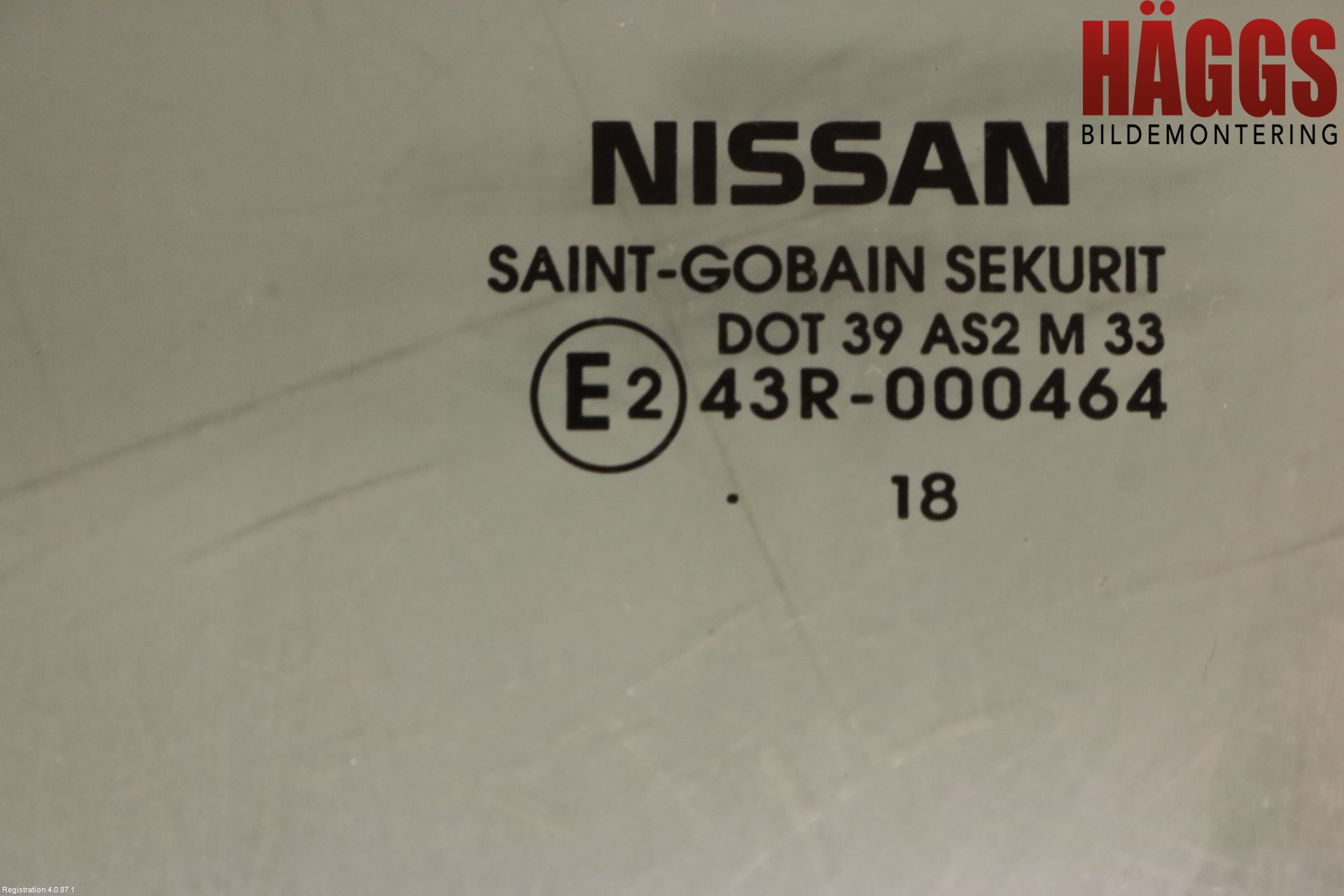 Nissan MICRA 17- Dörruta Bak Vänster