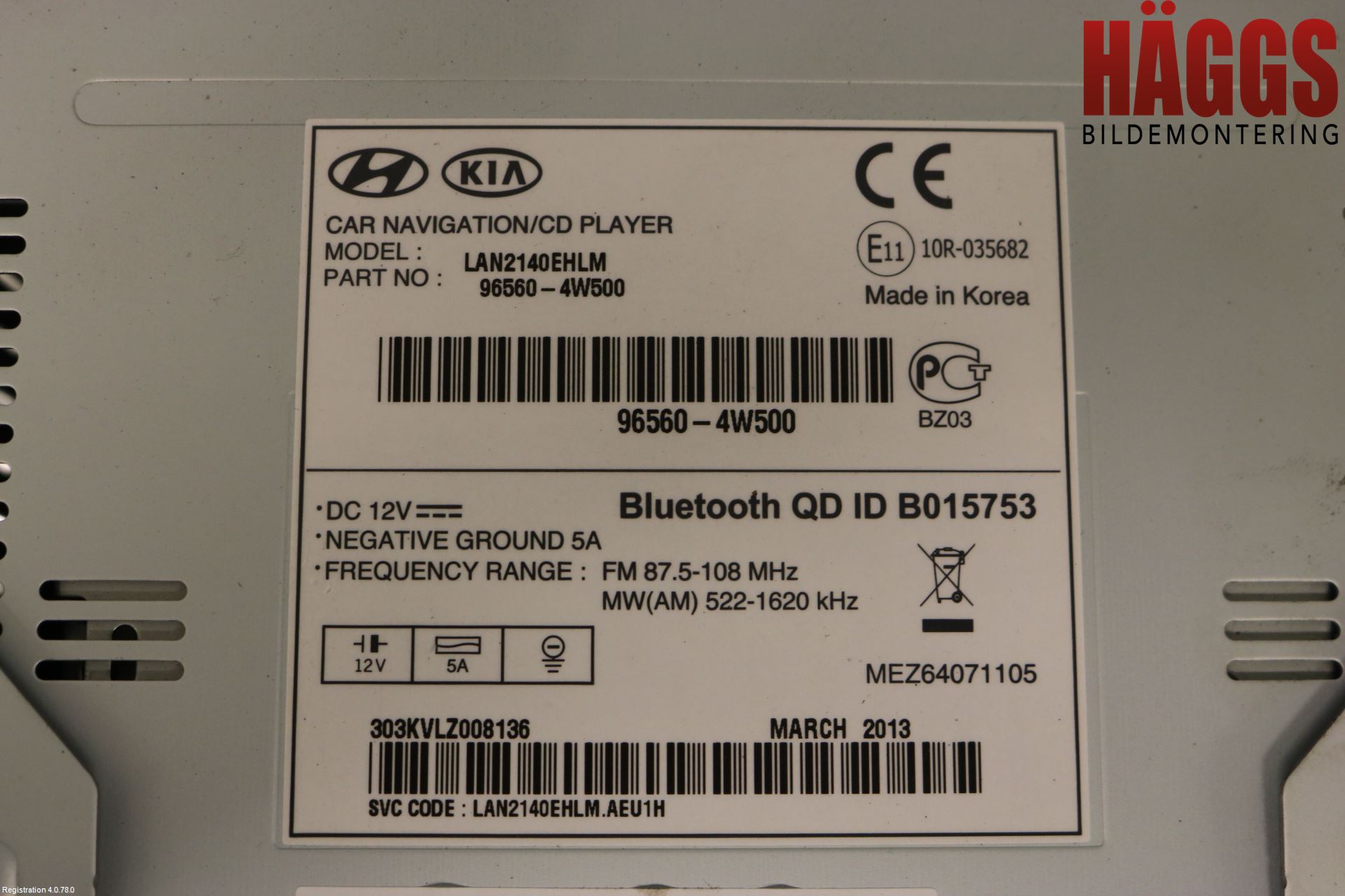 Hyundai ix35 Cd Radio - Multimediapanel