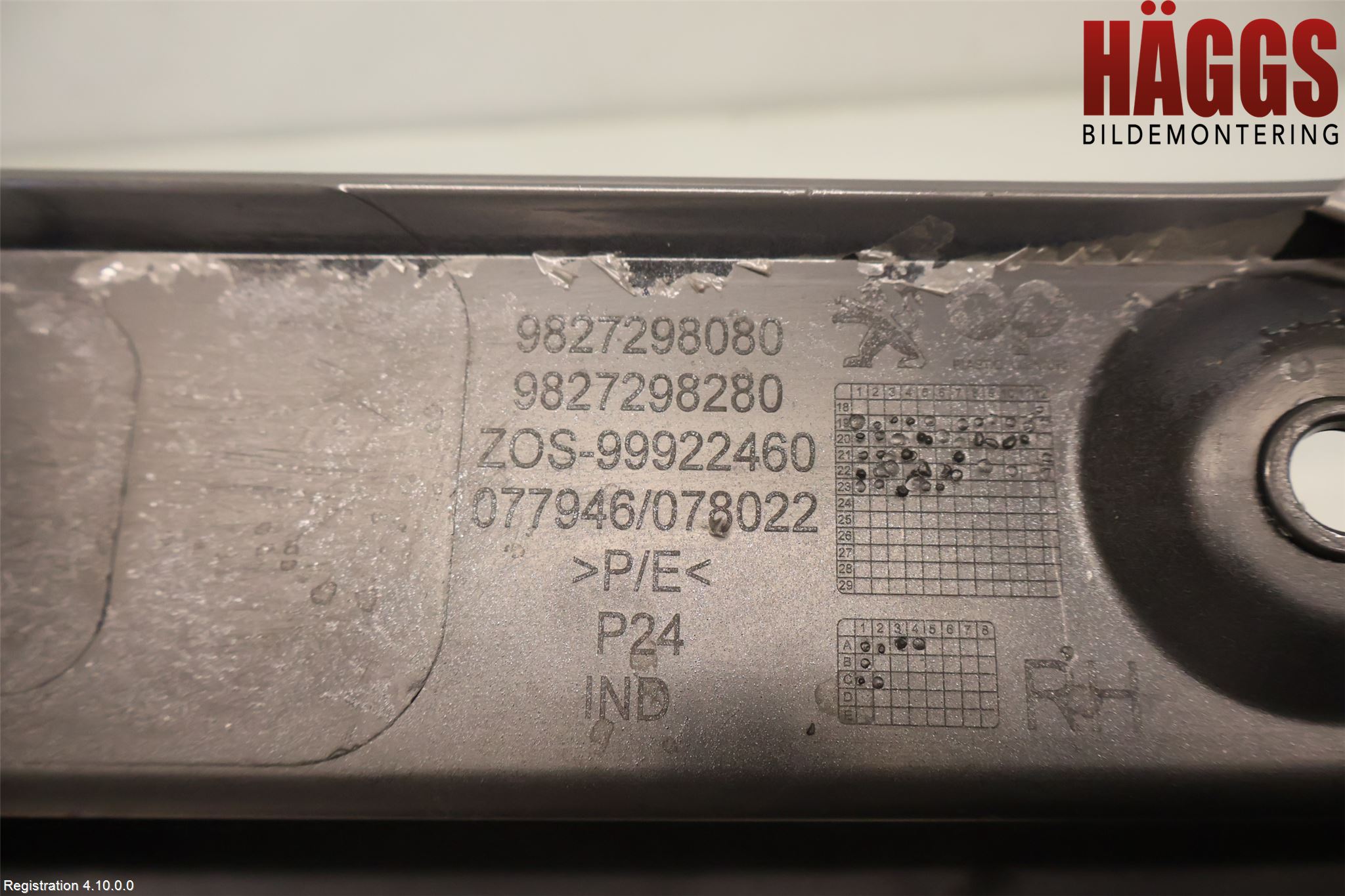 Peugeot 2008/E-2008 20- Stötfångardel Bak Hö