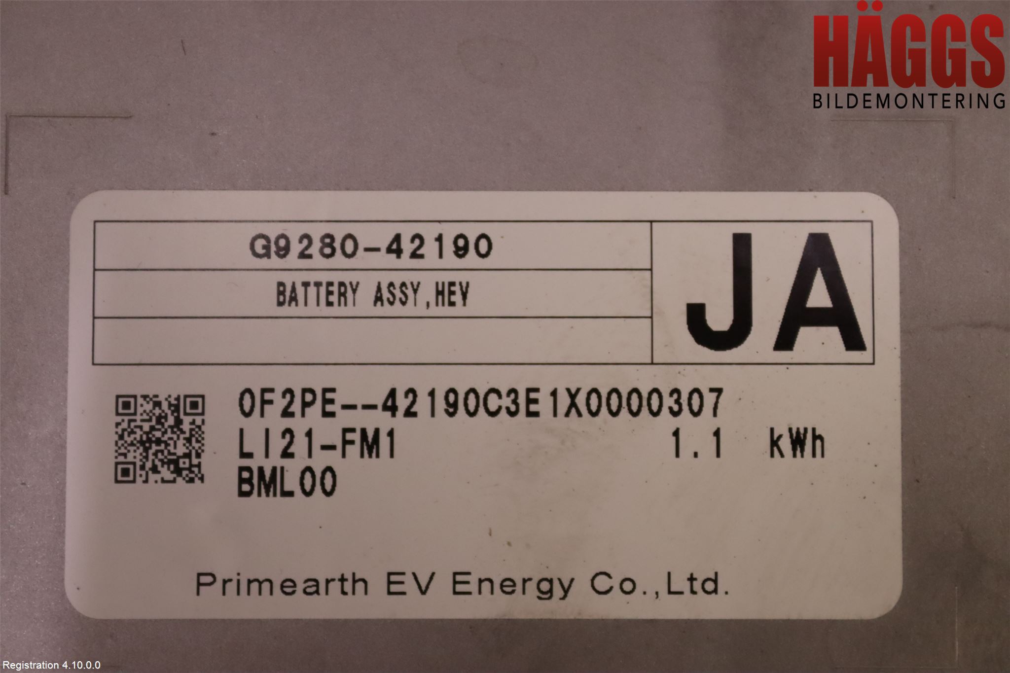 Toyota RAV4 19- Batteri Högspänning