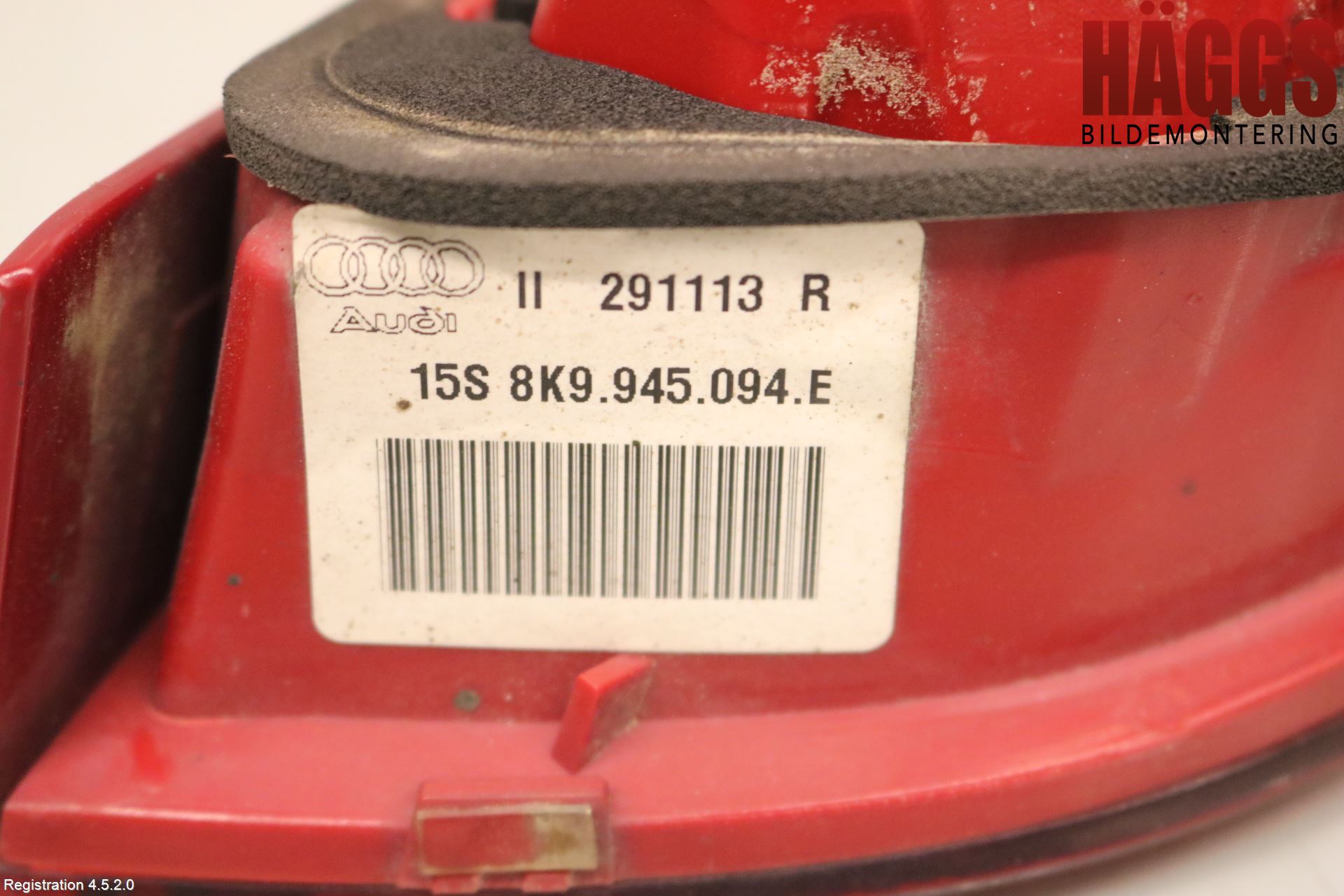 Audi A4 12-15 Bakljus Lucka Hö