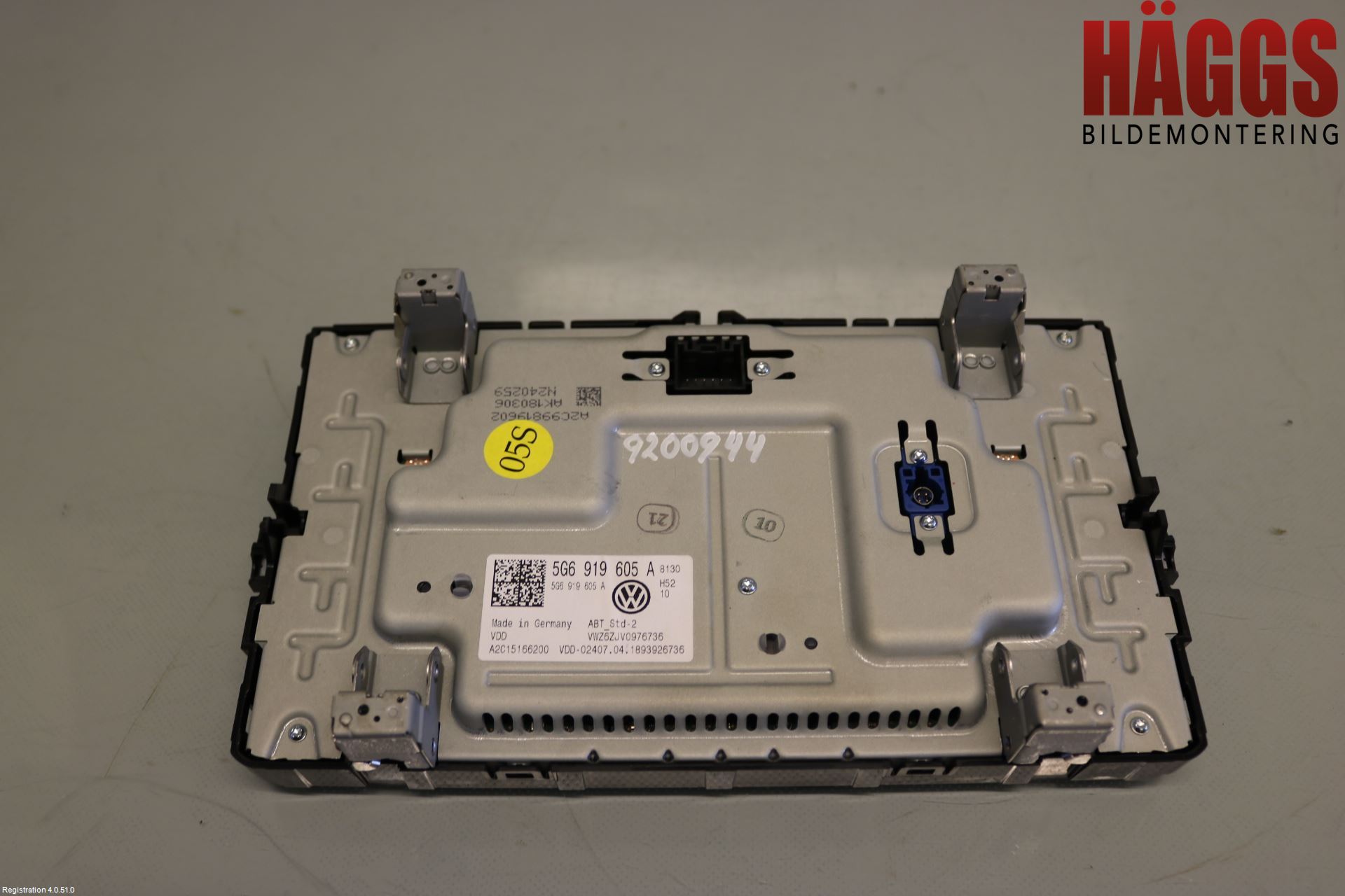 Volkswagen VW GOLF / E-GOLF VII 13-20 Cd Radio - Multimediapanel