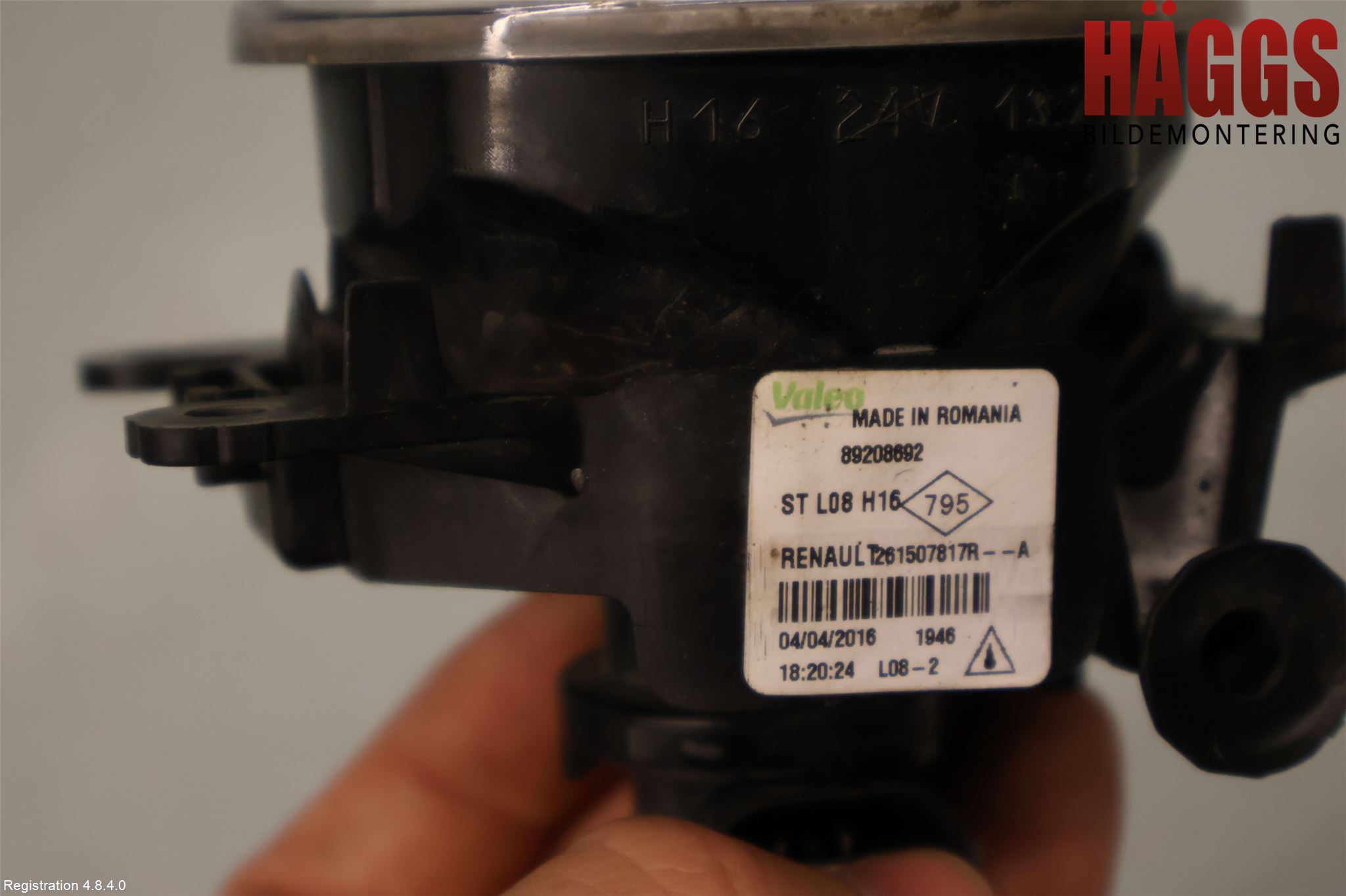 Dacia LODGY 12-18 Dimljus-Varselljus Fram