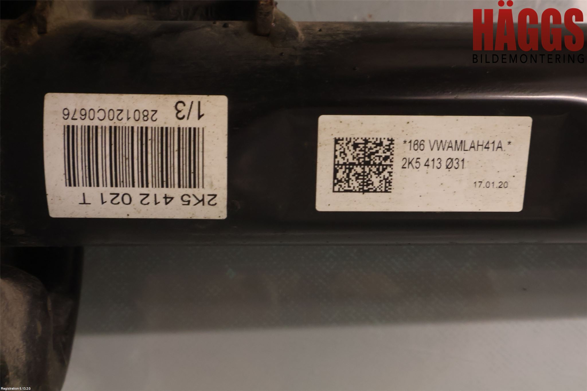 Volkswagen VW CADDY 16-20 Fjäderben Fram Höger
