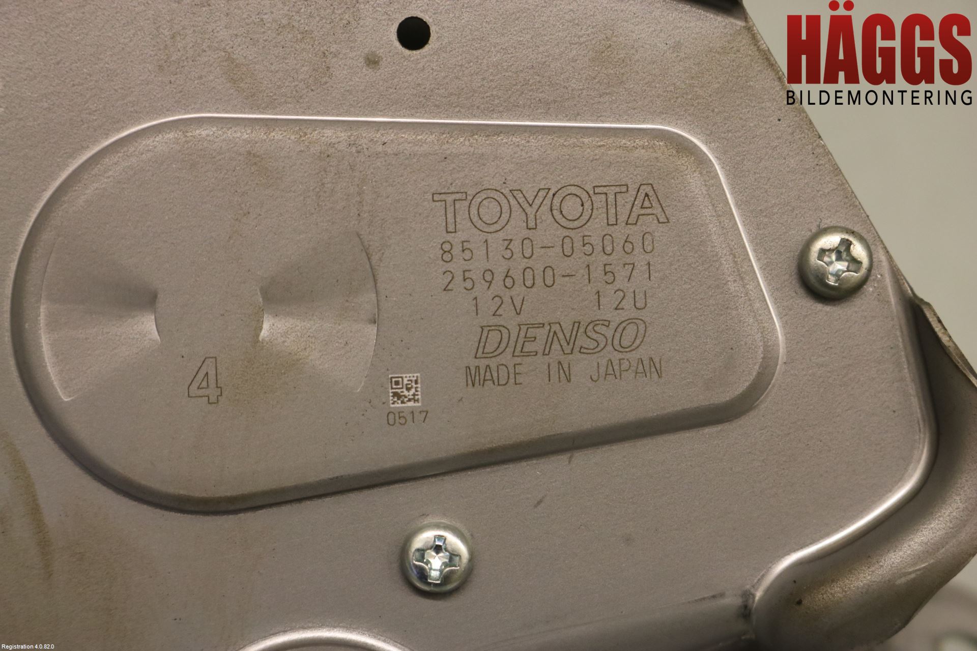 Toyota AVENSIS 16-18 Torkarmotor Baklucka