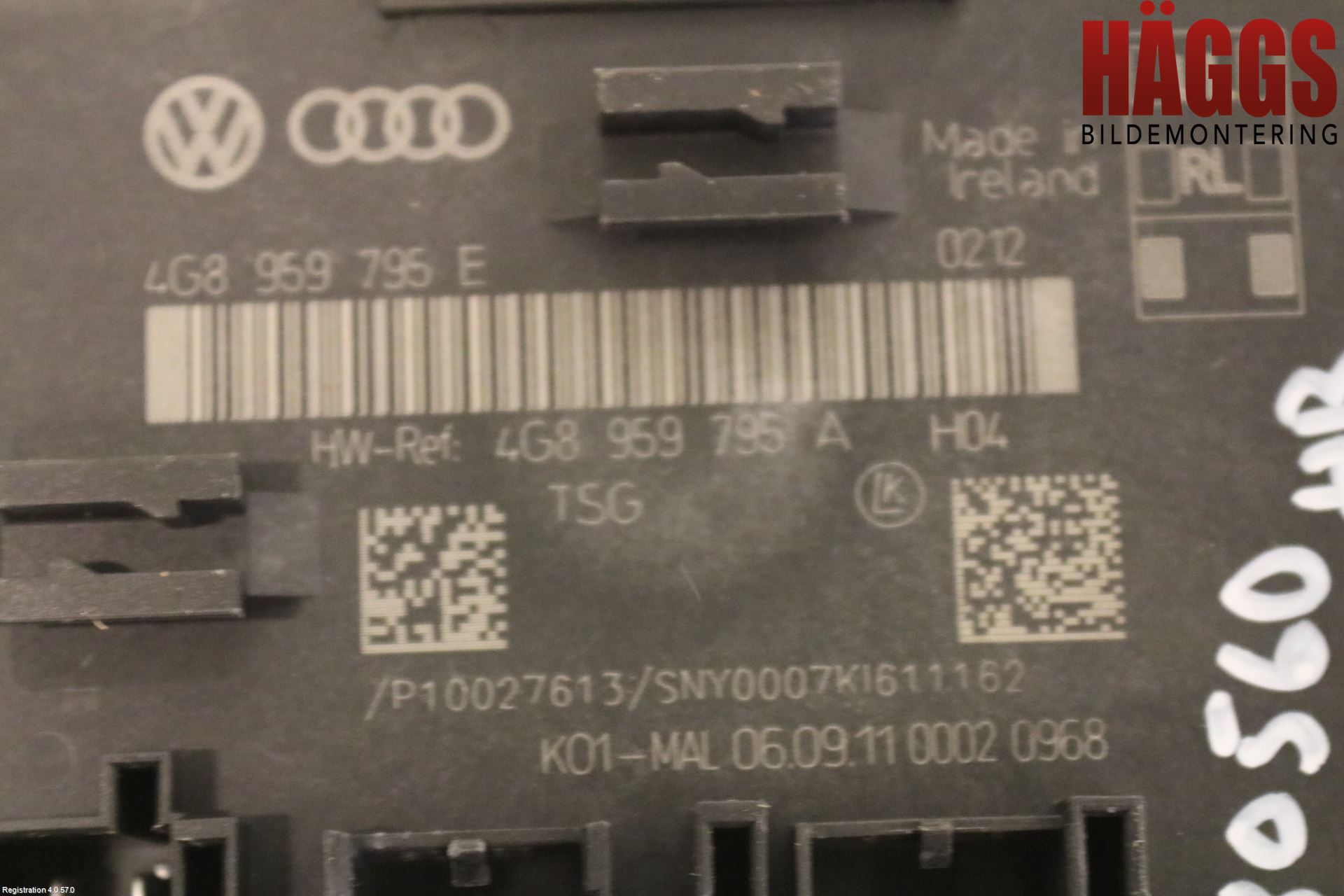 Audi A6/S6 4G 11-18 Styrenhet Dörr