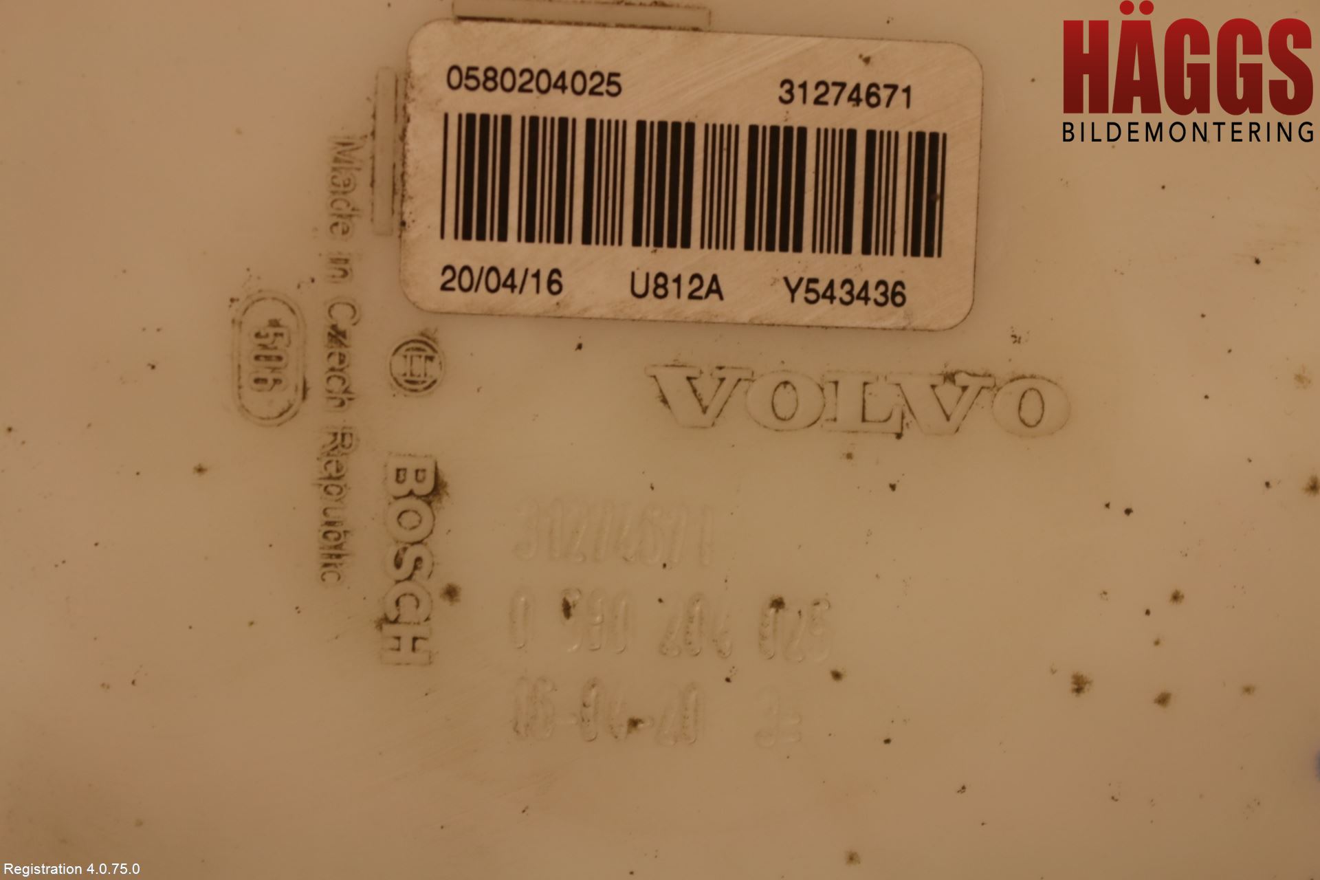 Volvo XC70 14-16 Givare Tank