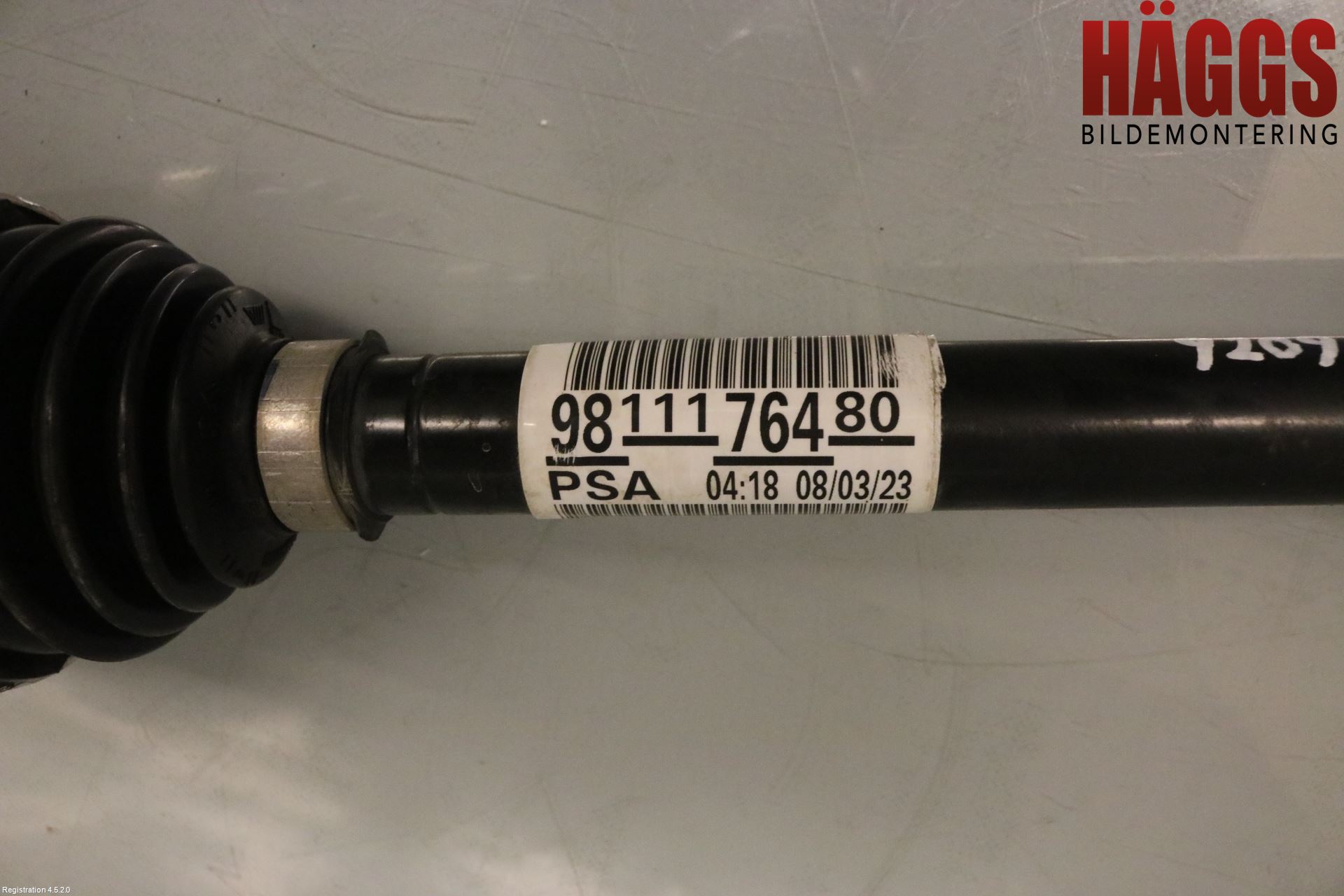 Peugeot 3008 17-24 Drivaxel Fram Höger