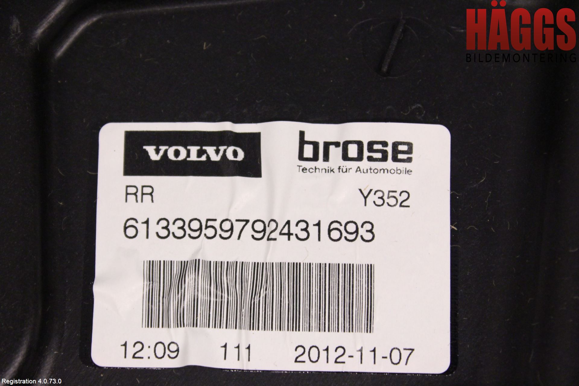 Volvo V60 11-13 Fönsterhissmekanism