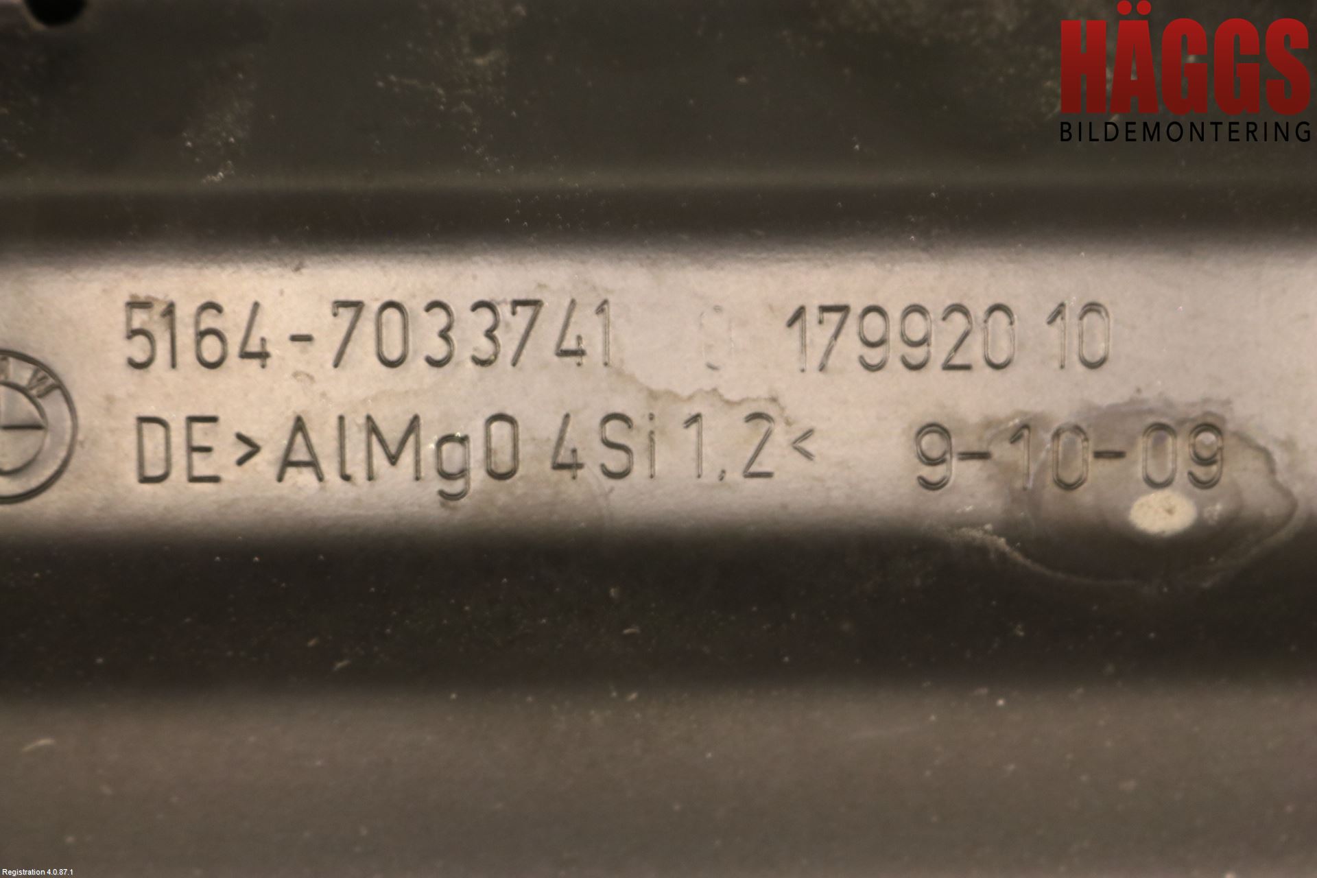 BMW 5 E60/61 Sed/Tou 02-10 Frontplåt