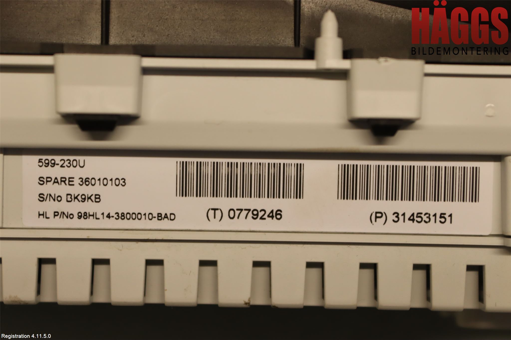 Volvo V60 14-18 Instrument Komb