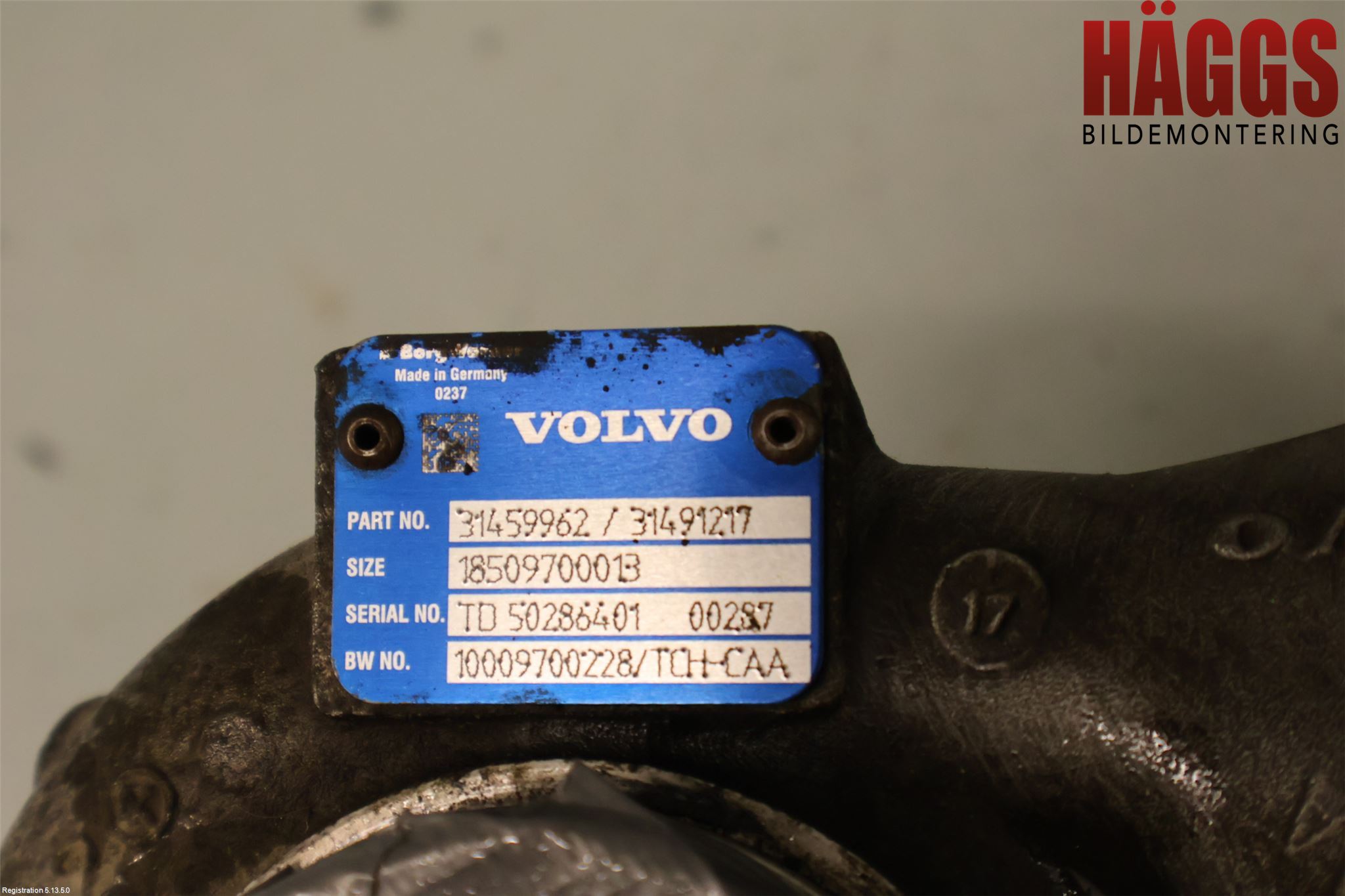 Volvo V90 17->> Turboaggregat