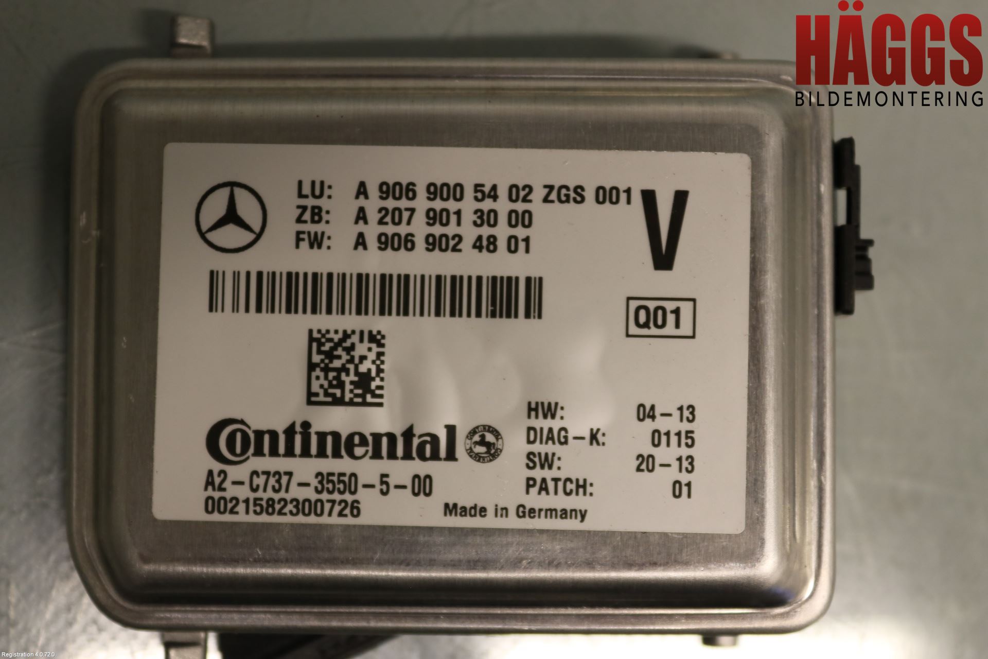 Mercedes-Benz MB SPRINTER (W906) 06-18 Parkeringshjälp Kamera
