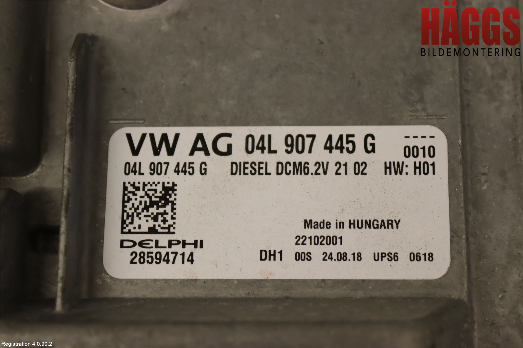 Volkswagen VW GOLF / E-GOLF VII 13-20 Styrenhet Inspump Diesel