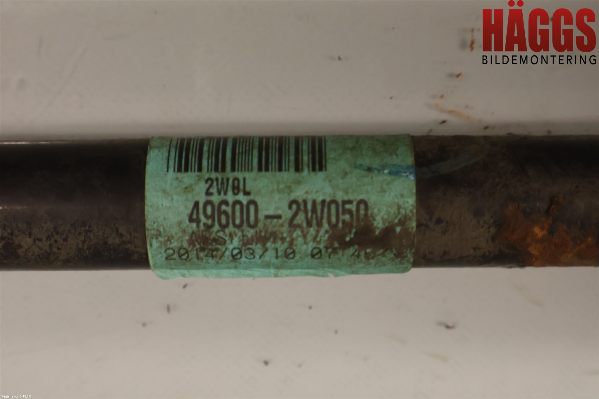 Kia SORENTO 10-14 Drivaxel Bak Vänster