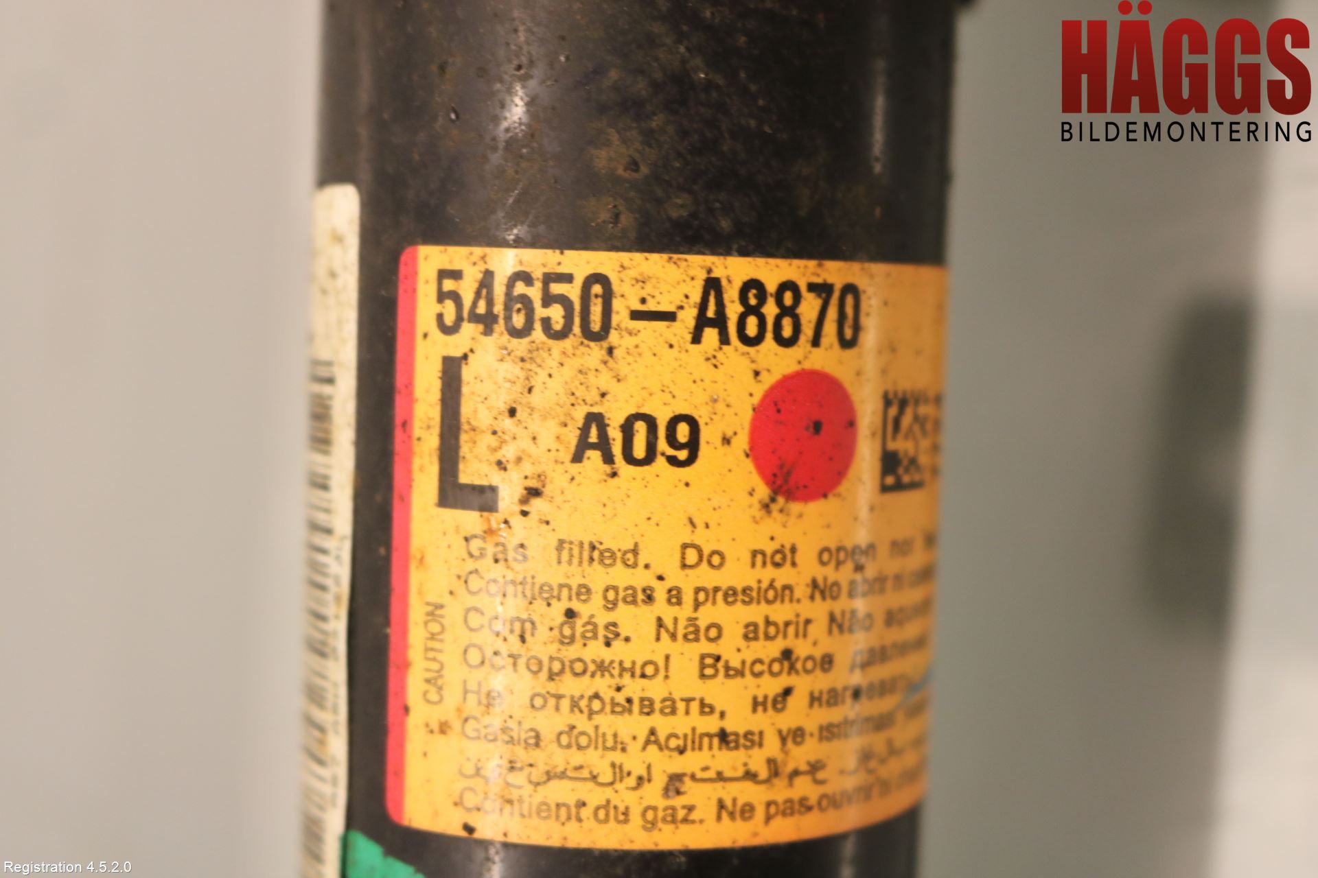 Kia OPTIMA 16-20 Fjäderben Fram Vänster