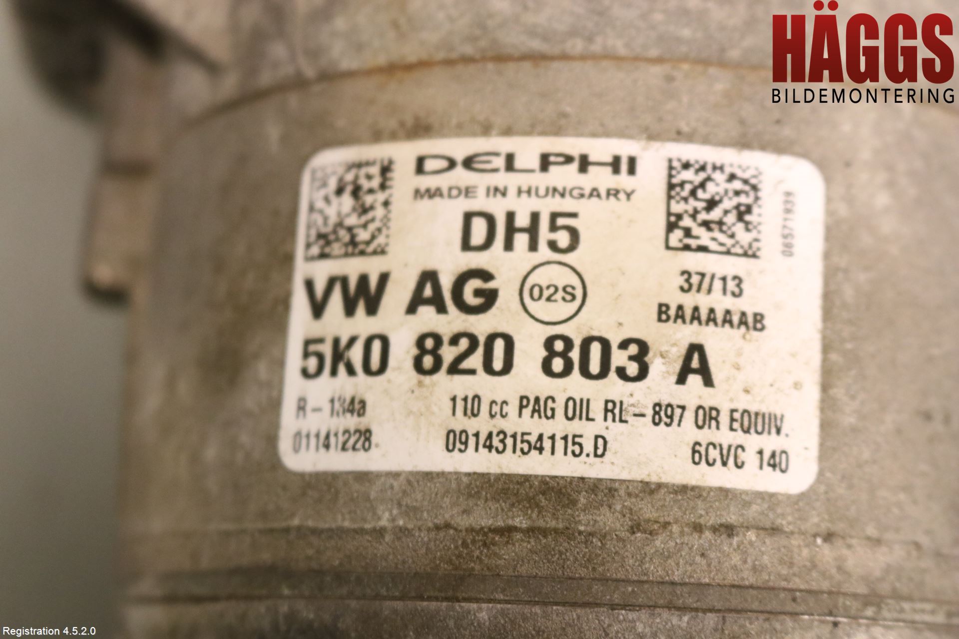 Volkswagen VW PASSAT 11-14 Ac Kompressor