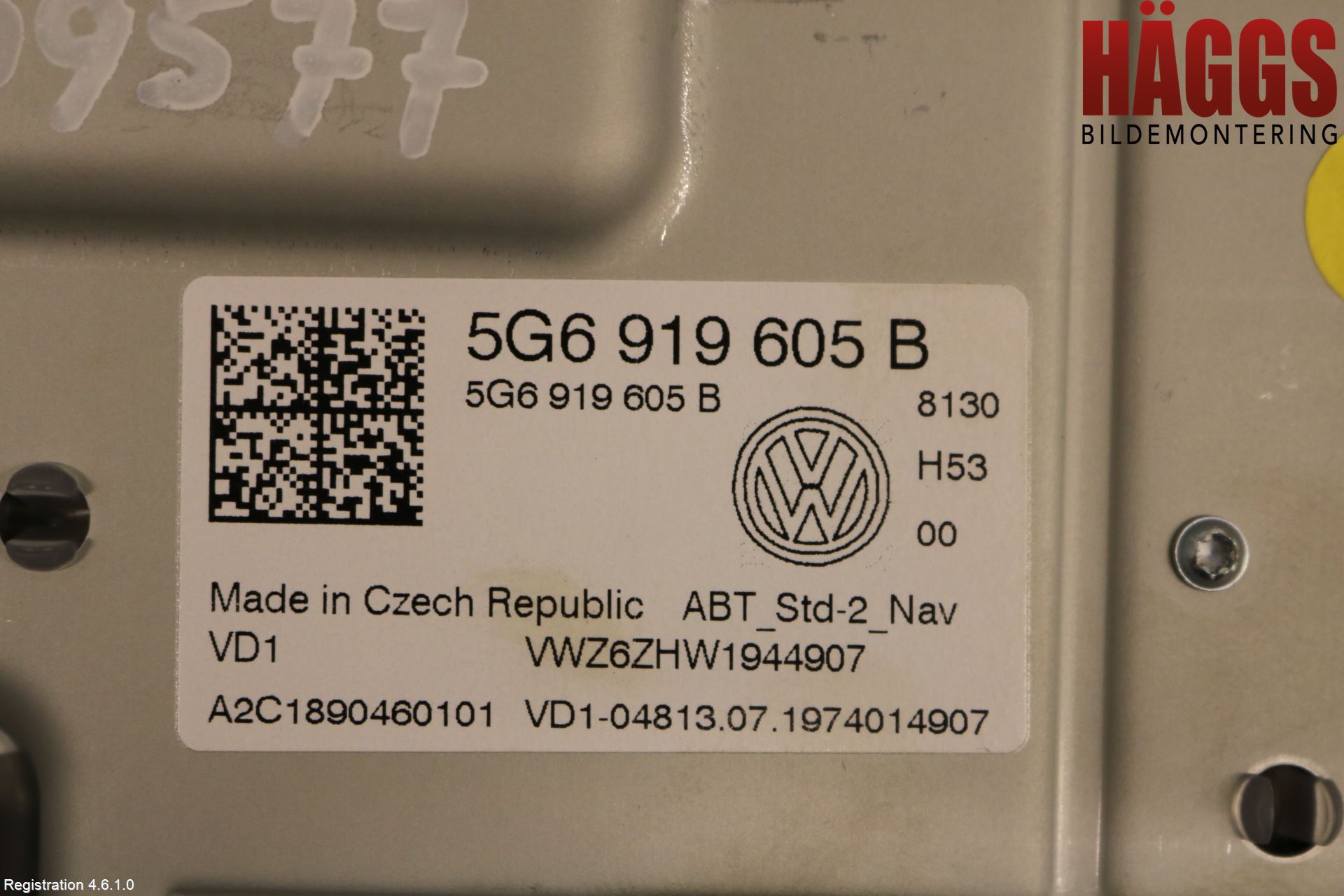 Volkswagen VW GOLF / E-GOLF VII 13-20 Cd Radio - Multimediapanel