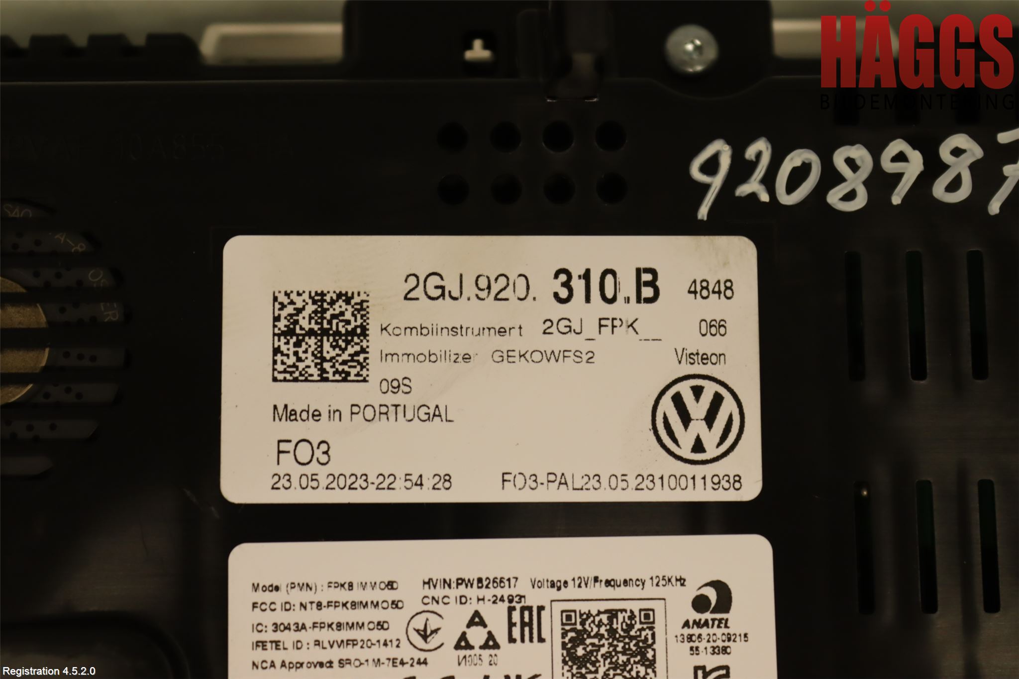 Volkswagen VW T-ROC 18- Instrument Komb