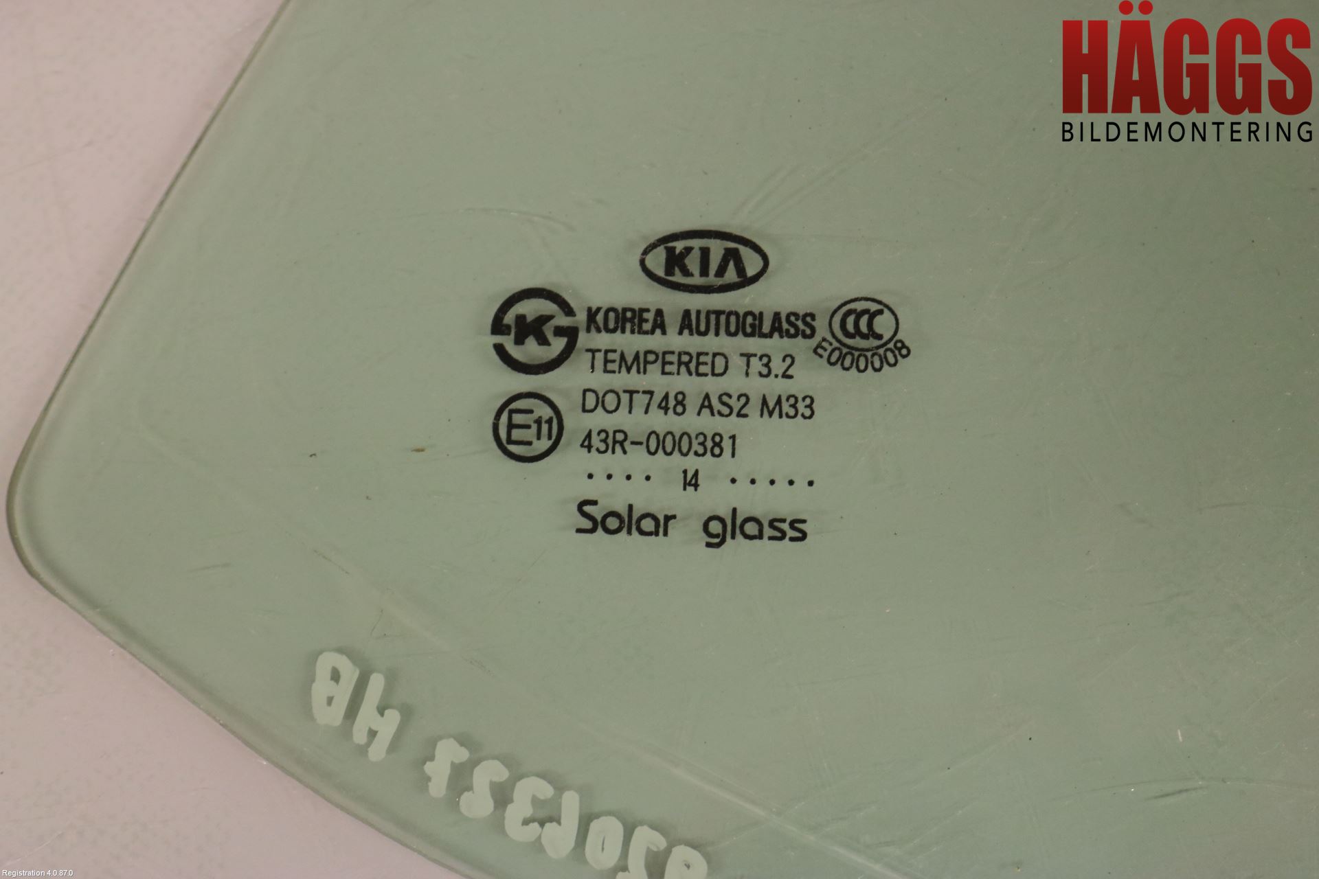 Kia OPTIMA 00-15 Dörruta Bak Lilla Hö