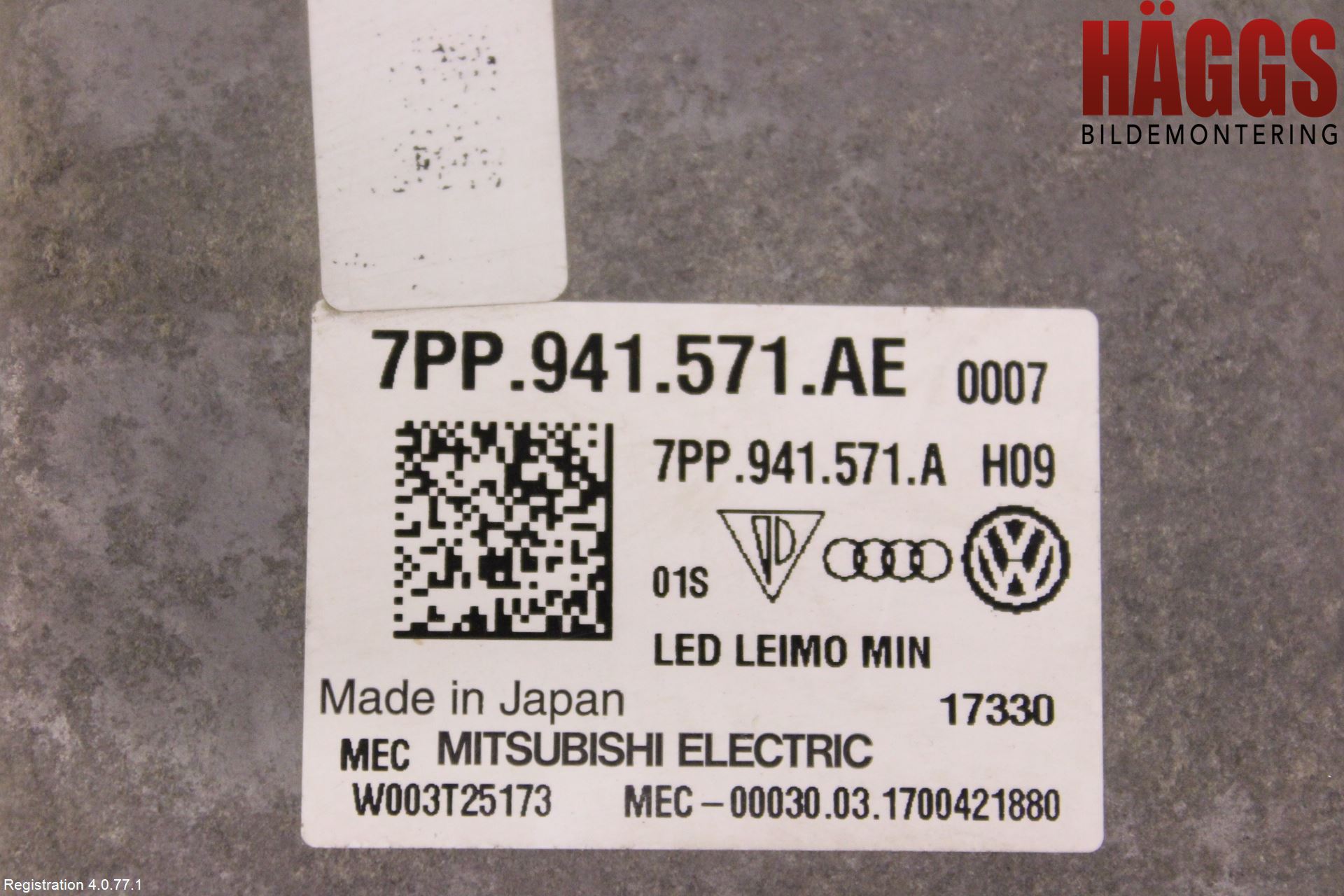 Volkswagen VW TRANSP/CARAVELLE (T6) 16-22 Styrenhet Strålkastare