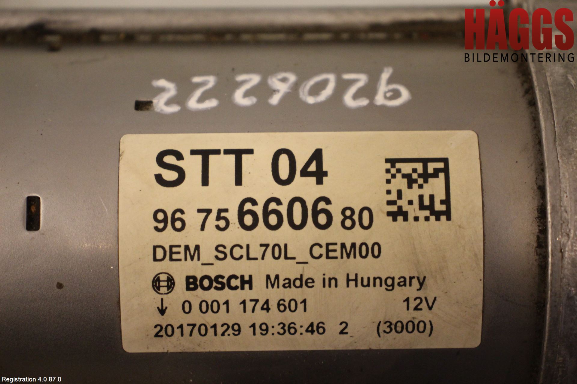Peugeot PARTNER 16-18 Startmotor Diesel