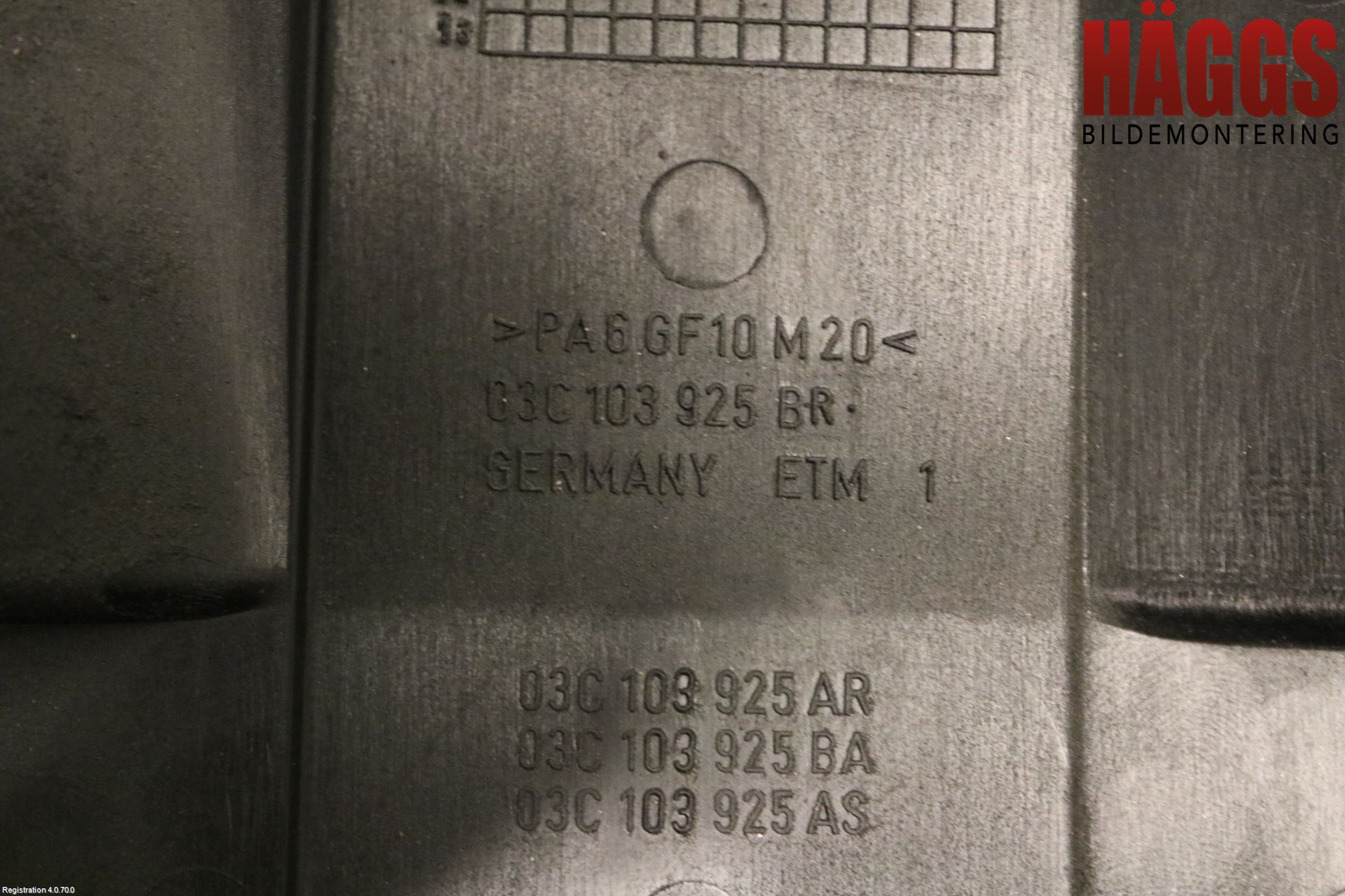 Volkswagen VW SCIROCCO 09-17 Motorkåpa