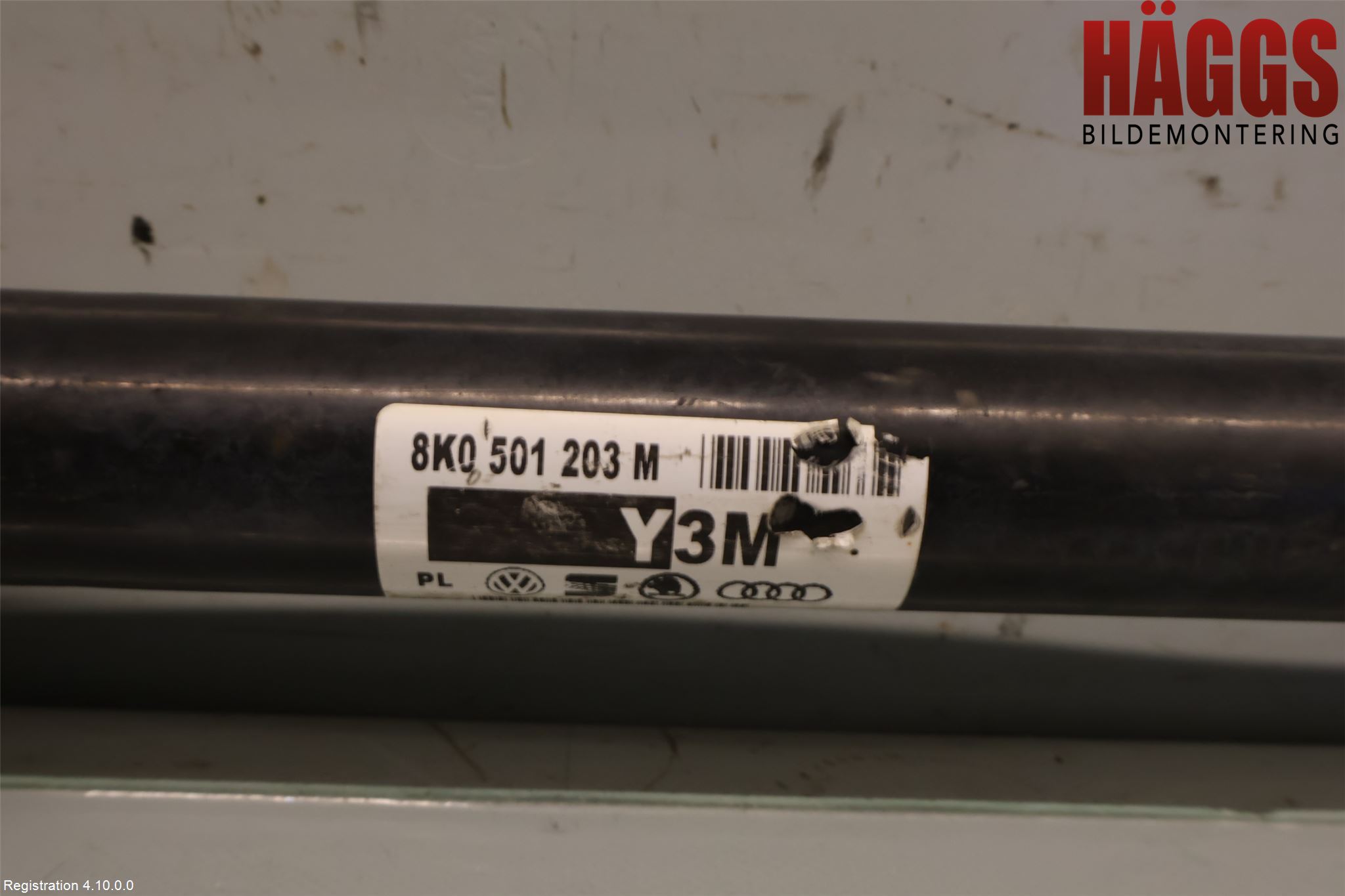 Audi A4 12-15 Drivaxel Bak Höger