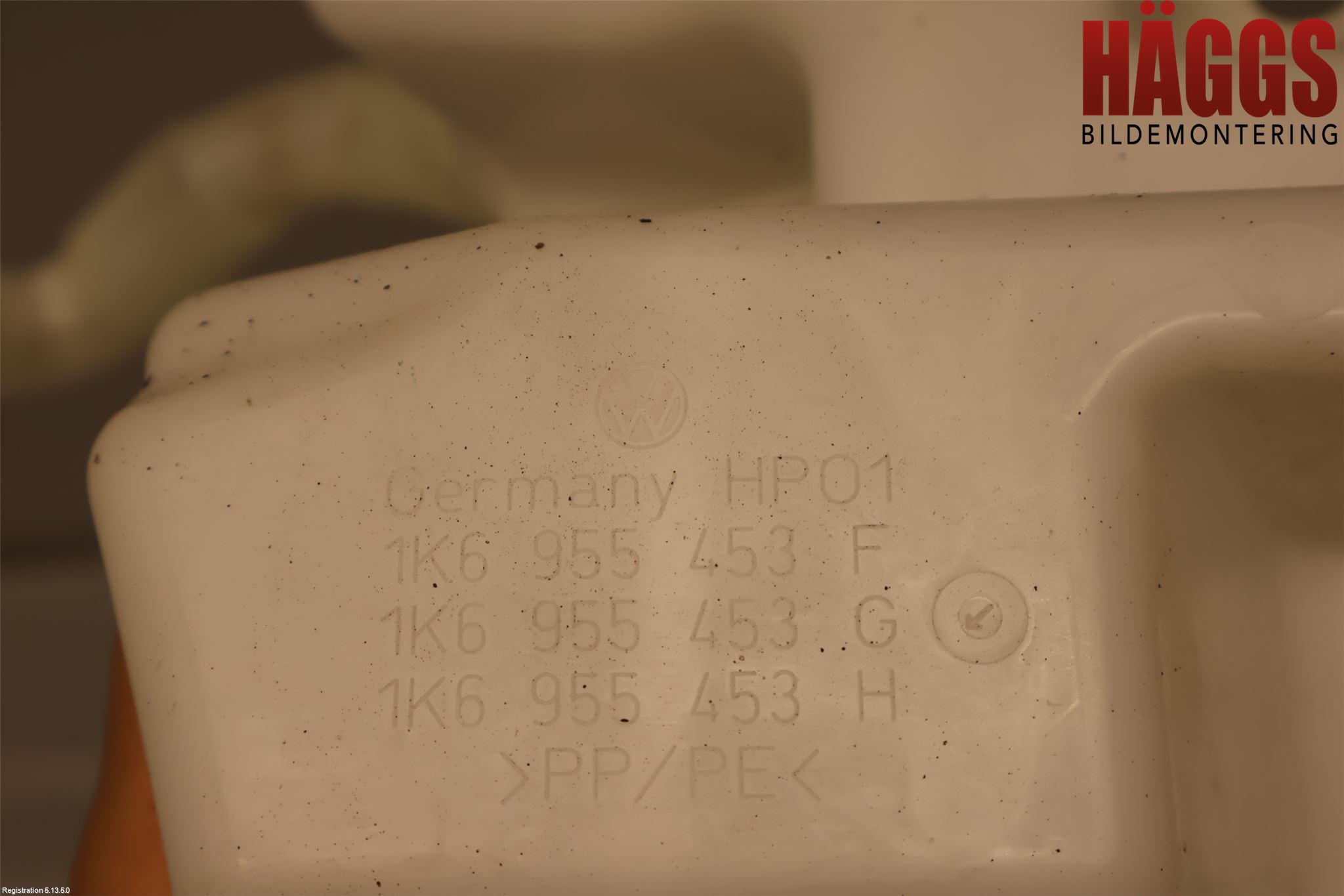 Volkswagen VW GOLF VI 09-13 Spolartank Vindruta-Strål