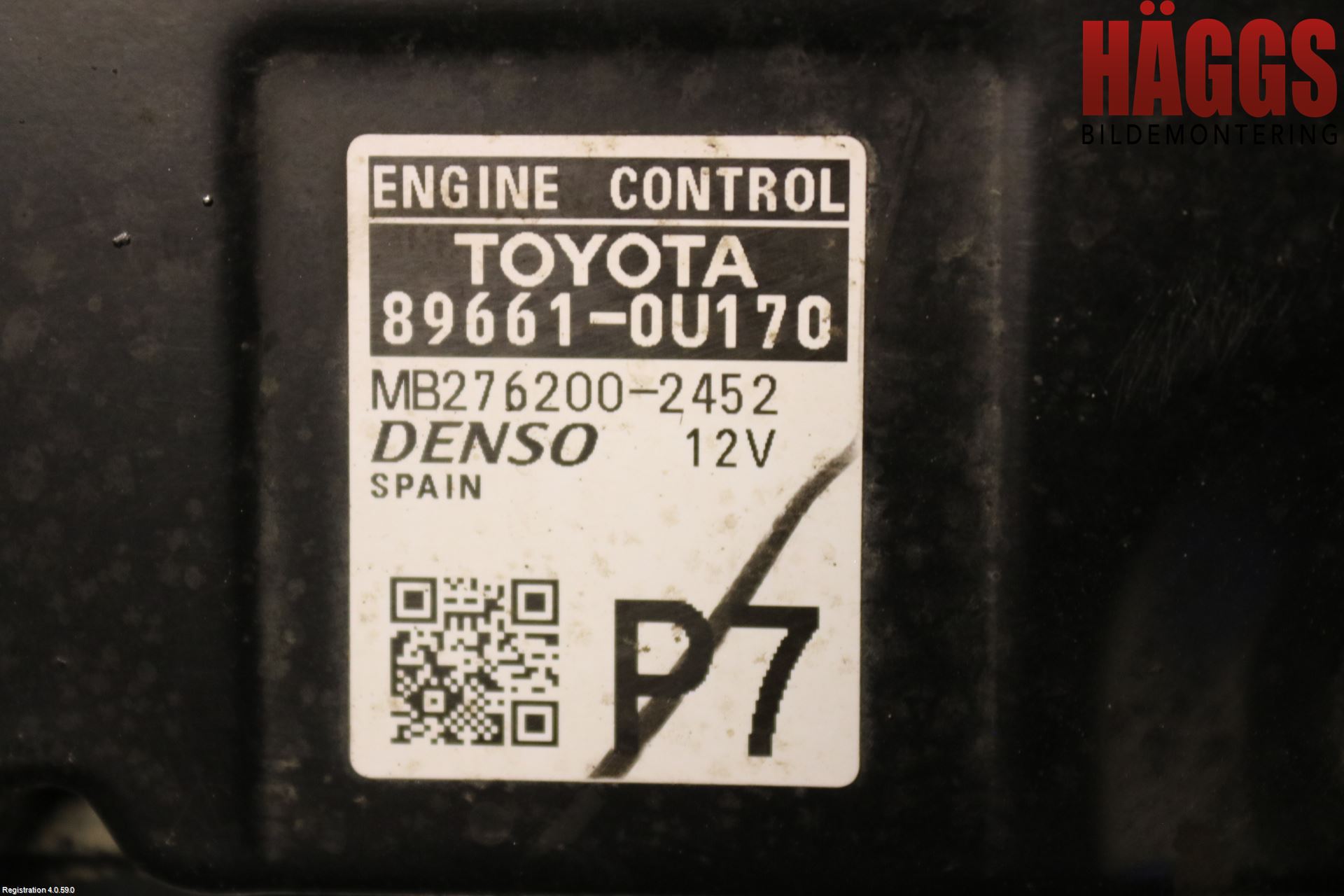 Toyota YARIS XP130 15-20 Styrenhet Insprut Bensin