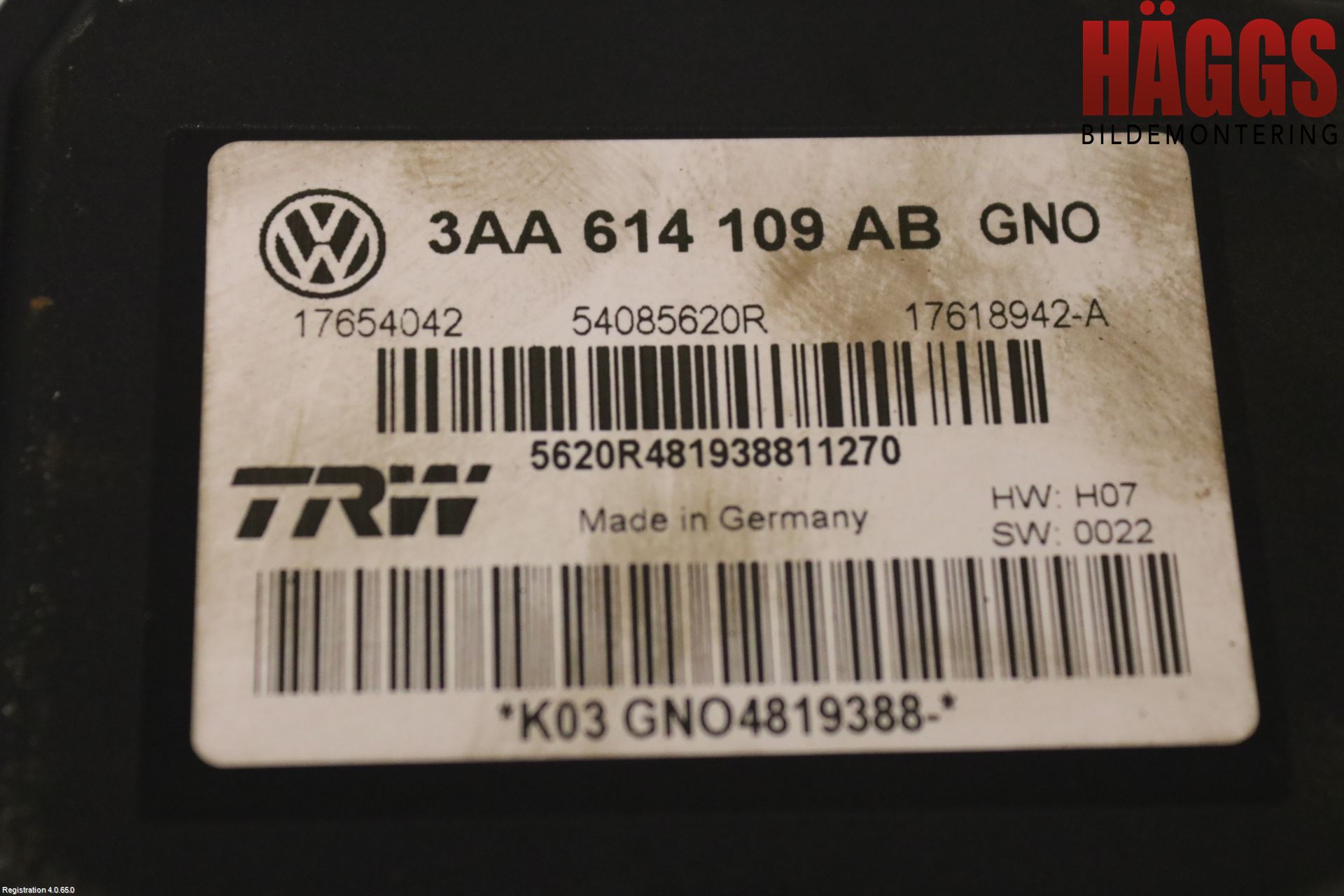 Volkswagen VW PASSAT 11-14 Abs Hydraulaggregat